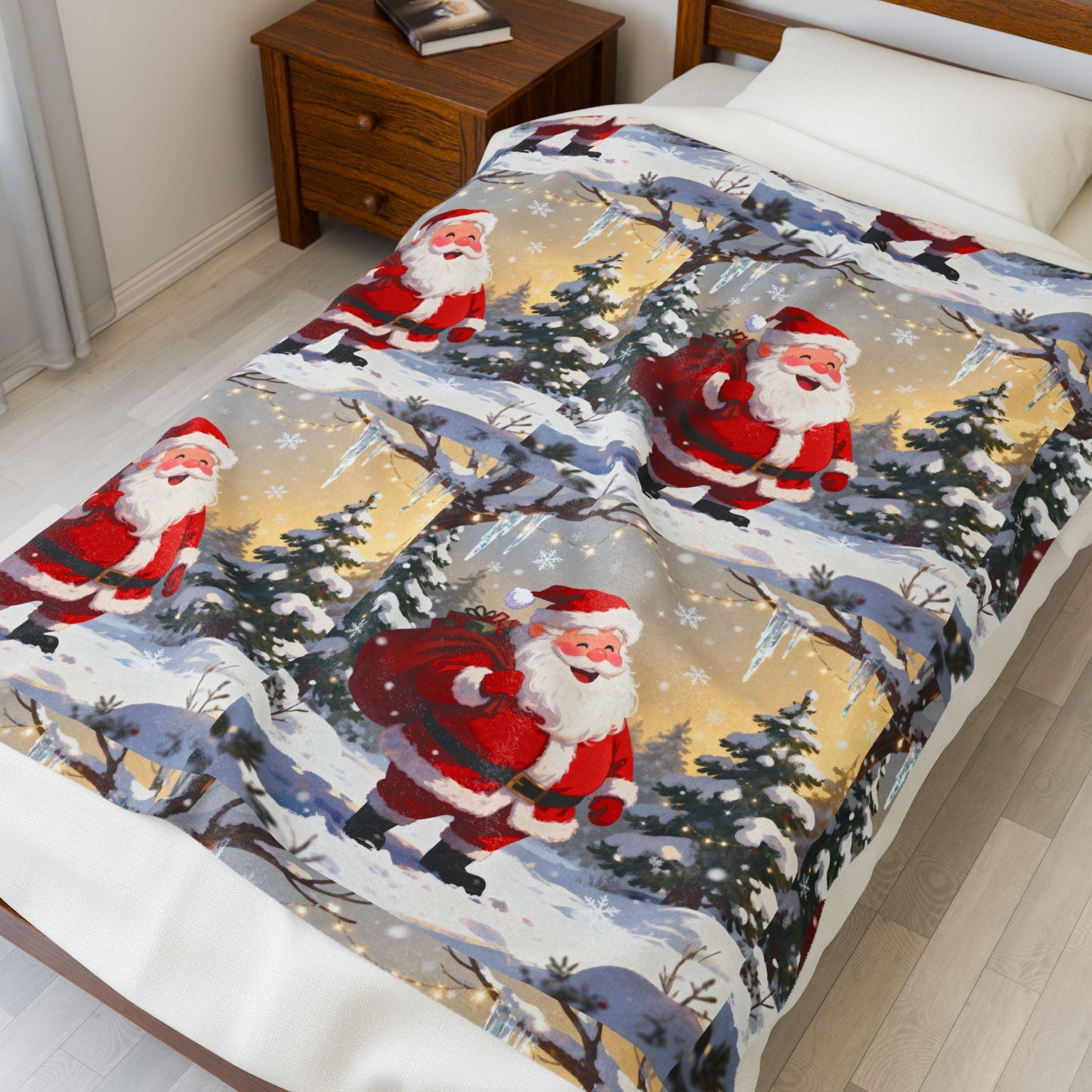 Copy of Heaven's Embrace Velveteen Plush Blanket, Cozy Throw for Nurseries, Gifts for New Parents, Baby Shower Decor, Angelic Home Accent