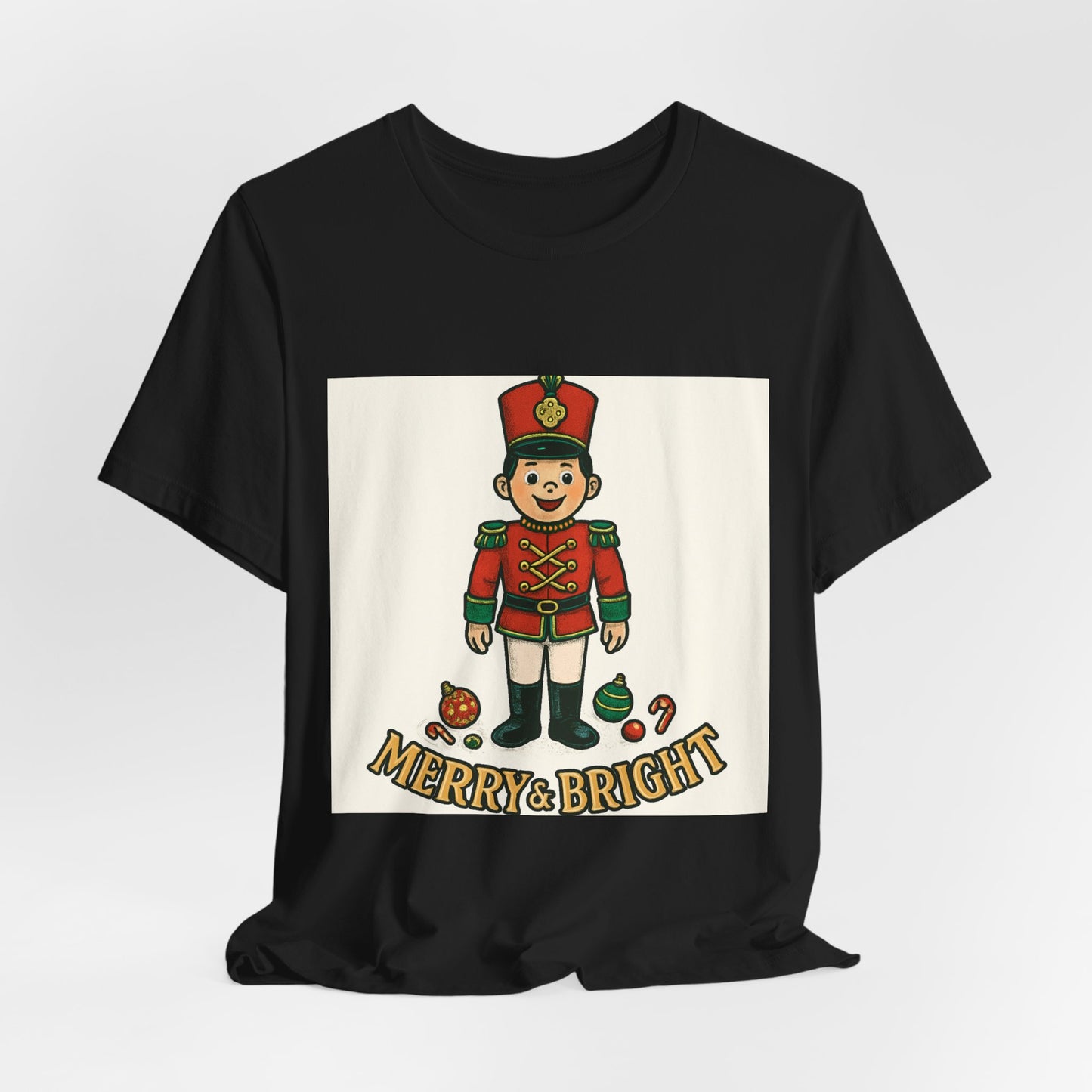 Nutcracker Christmas T‑Shirt — "Merry & Bright" Holiday Tee