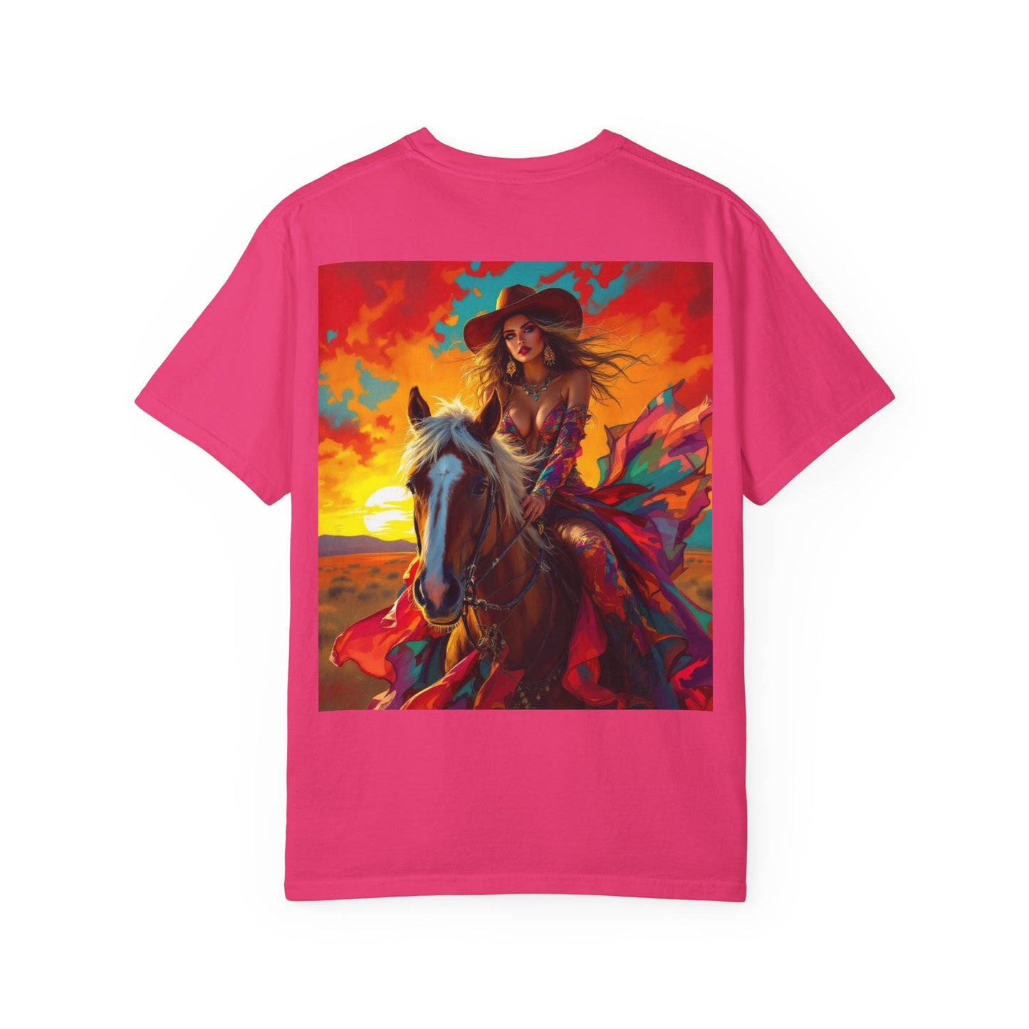 Sunset Cowgirl Horse T-Shirt