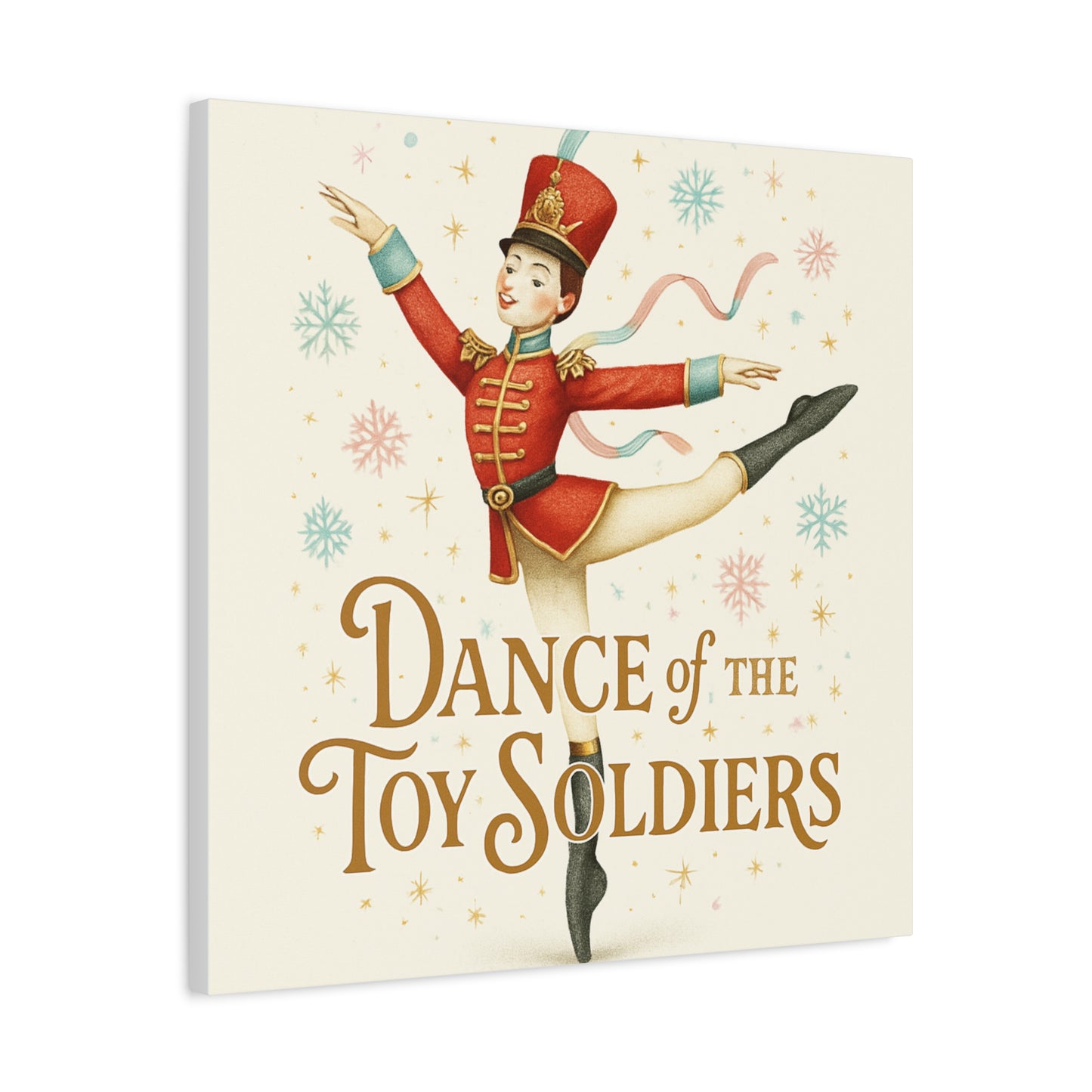 Dance of the Toy Soldiers Canvas Wall Art — Vintage Nutcracker Ballet Print