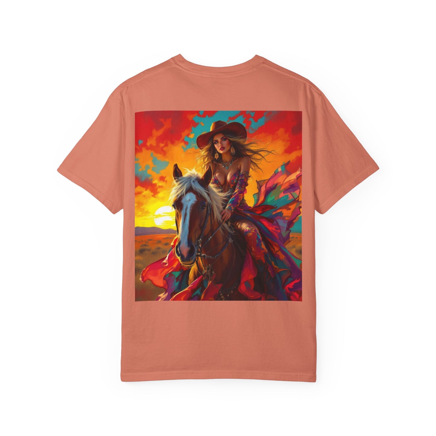 Sunset Cowgirl Horse T-Shirt
