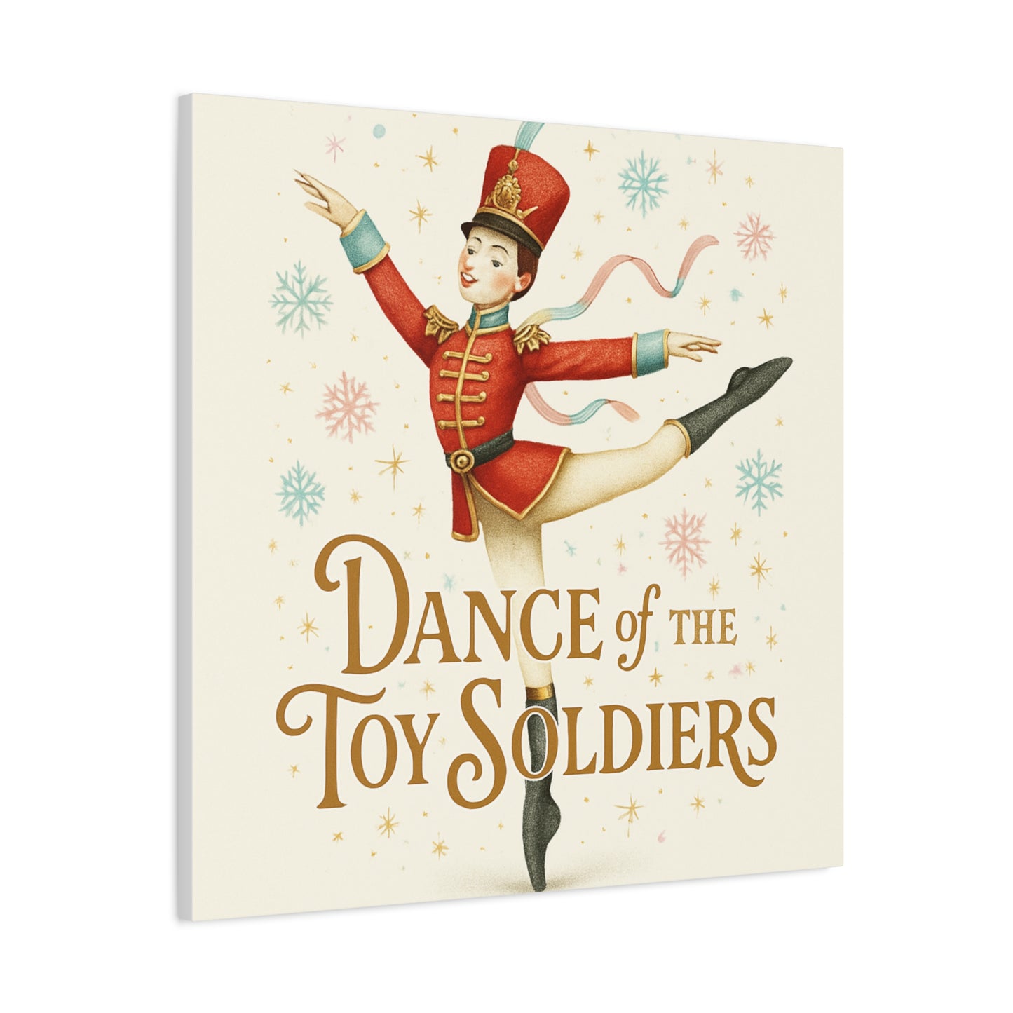 Dance of the Toy Soldiers Canvas Wall Art — Vintage Nutcracker Ballet Print