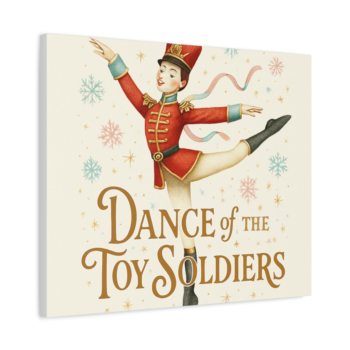 Dance of the Toy Soldiers Canvas Wall Art — Vintage Nutcracker Ballet Print
