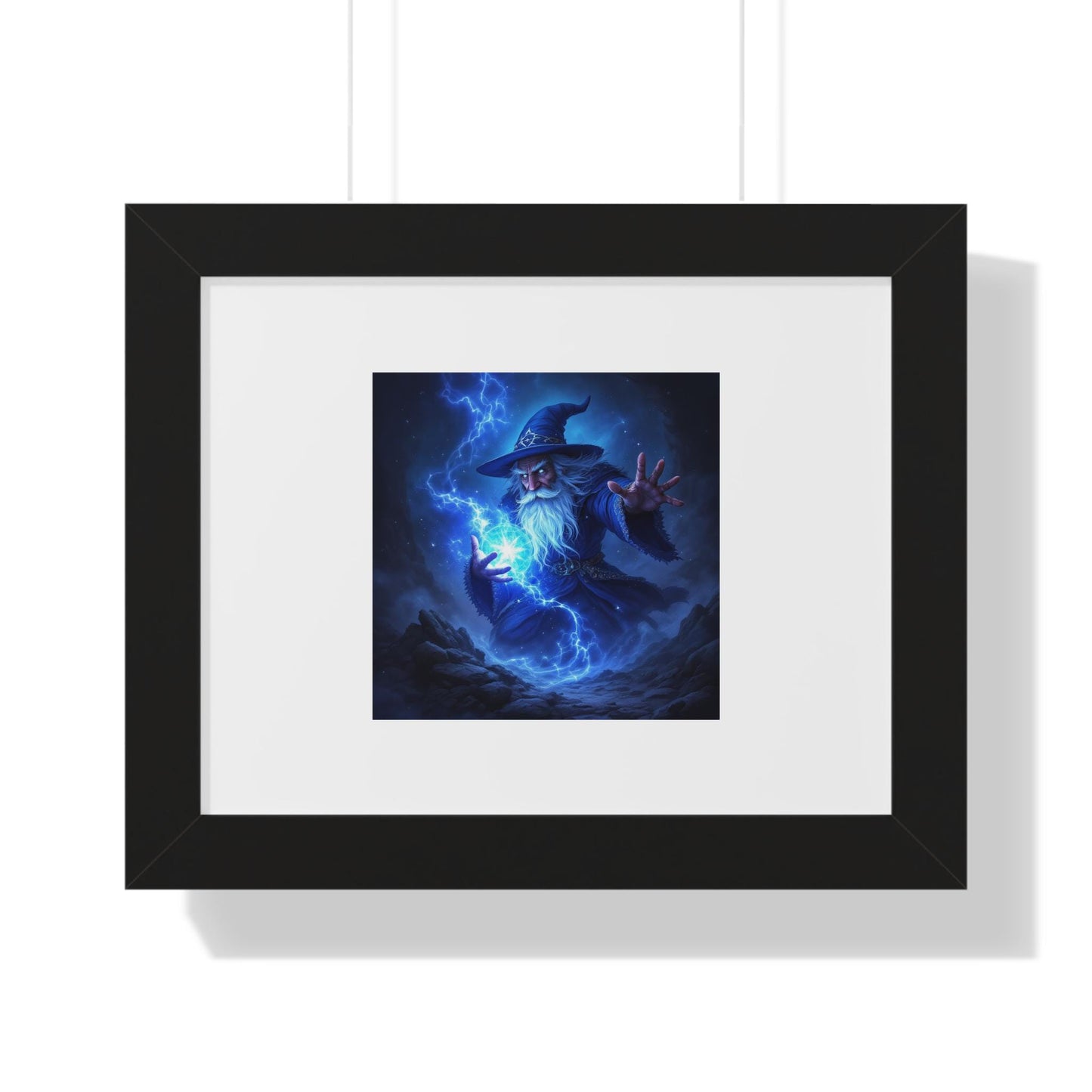 Wizard Fantasy Framed Poster: Mystical Magical Wall Art