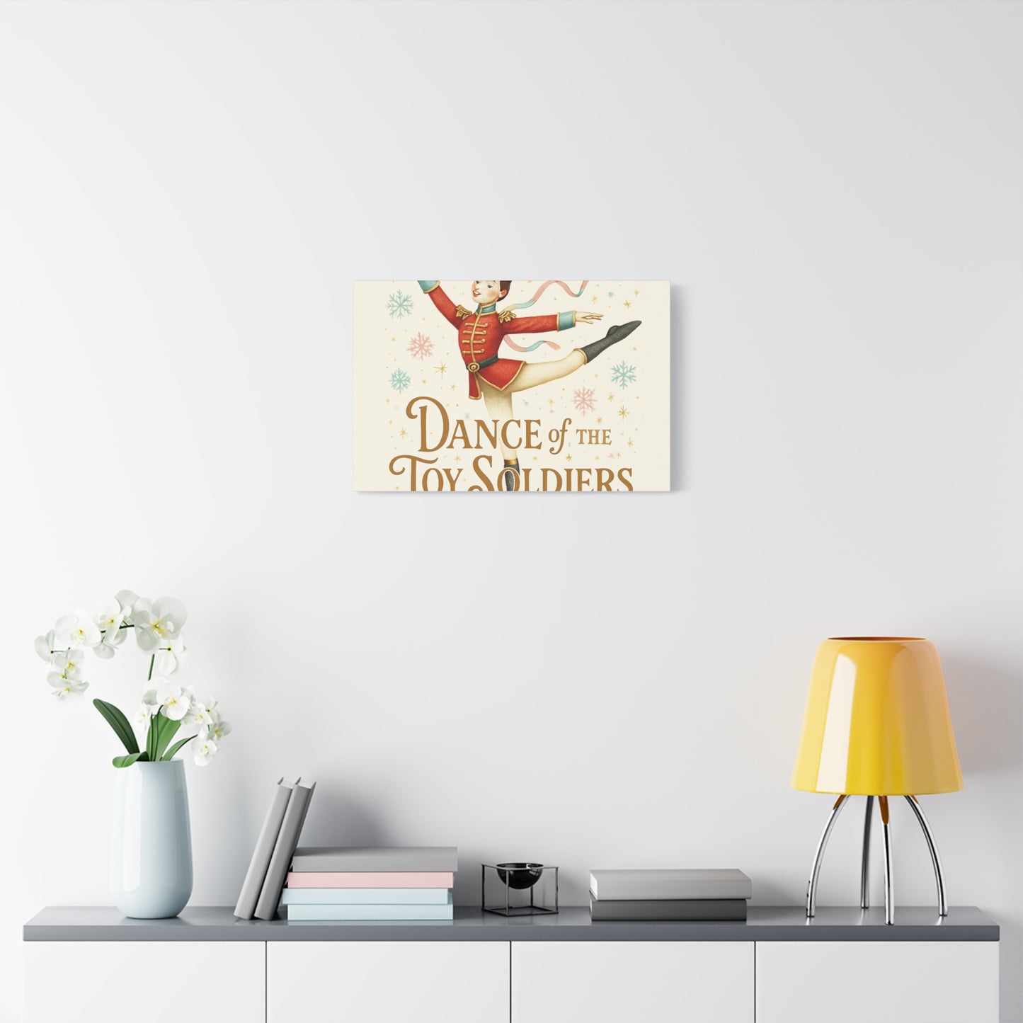 Dance of the Toy Soldiers Canvas Wall Art — Vintage Nutcracker Ballet Print
