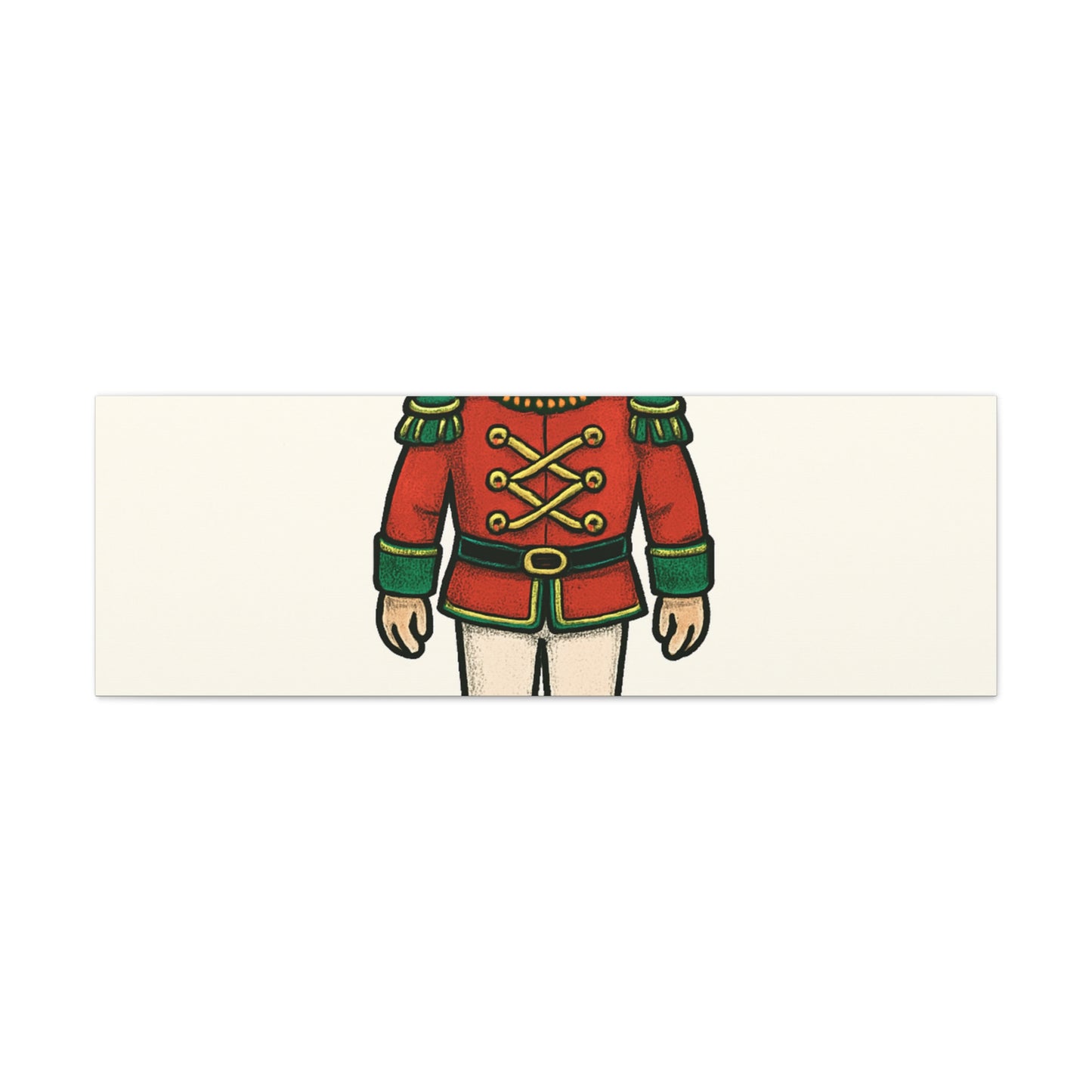 Nutcracker Soldier Matte Canvas Wall Art — Merry & Bright Holiday Decor