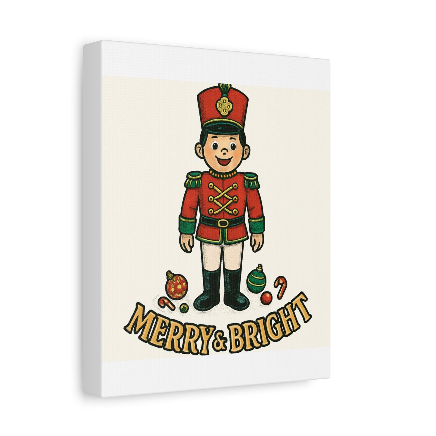 Nutcracker Soldier Matte Canvas Wall Art — Merry & Bright Holiday Decor