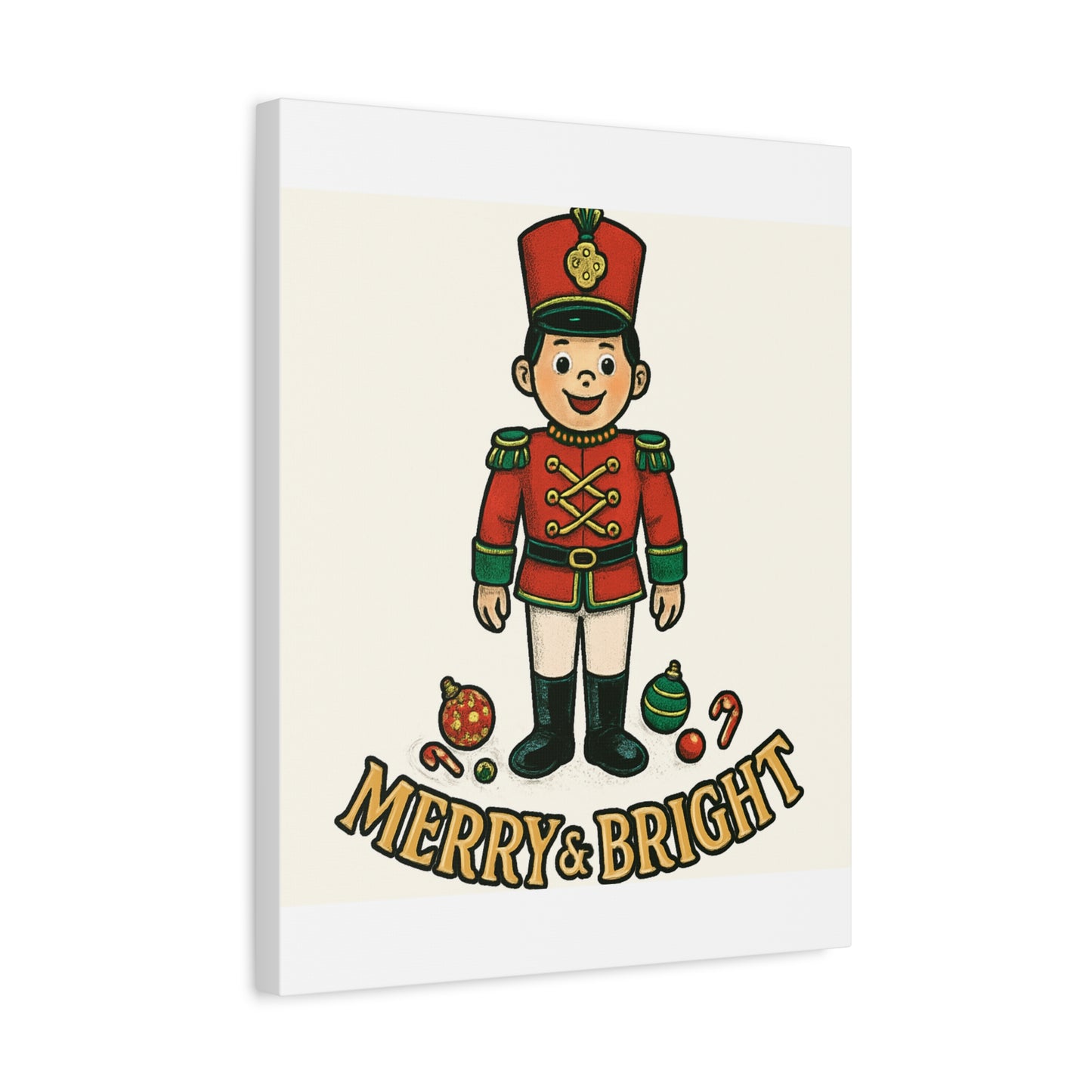 Nutcracker Soldier Matte Canvas Wall Art — Merry & Bright Holiday Decor