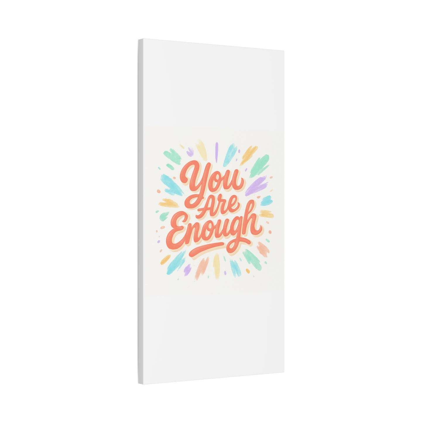 You Are Enough Canvas Wall Art — Inspirational Motivational Quote