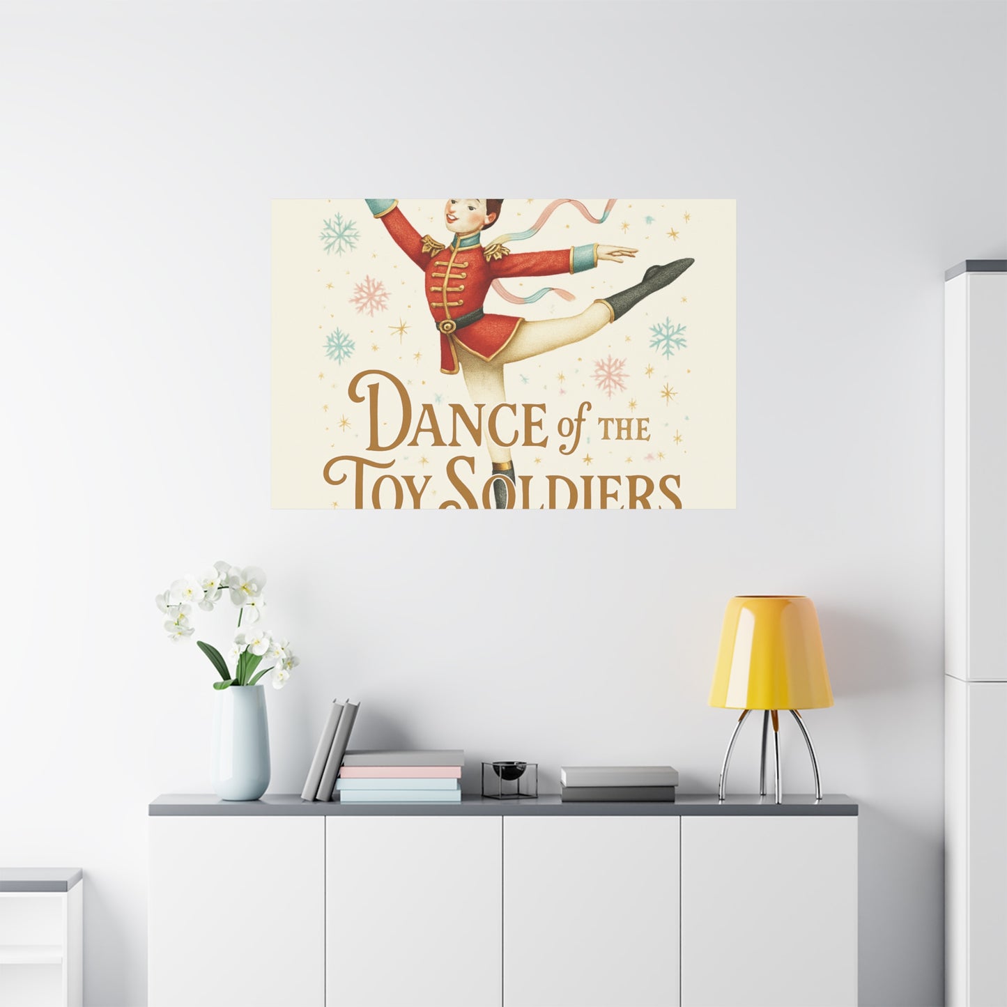 Dance of the Toy Soldiers Canvas Wall Art — Vintage Nutcracker Ballet Print