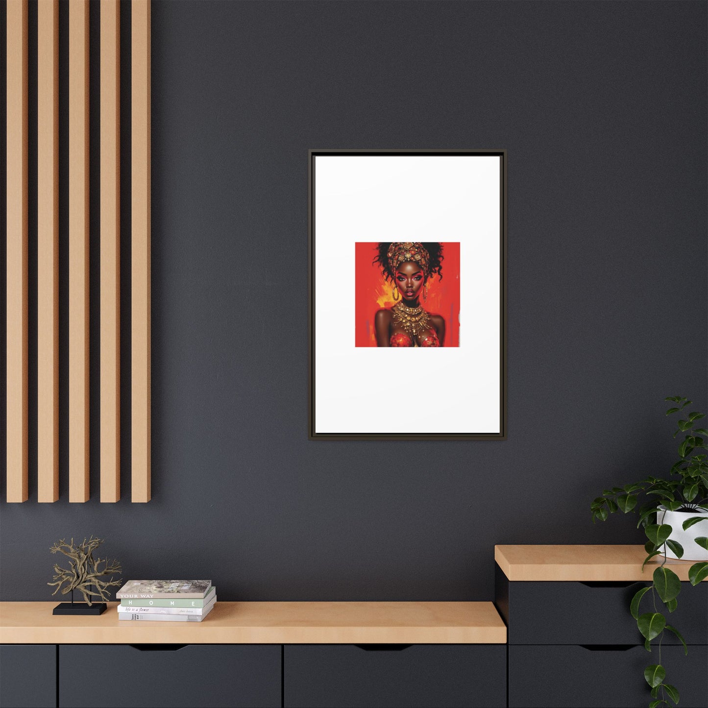 Matte Canvas, Framed (Multi-color)