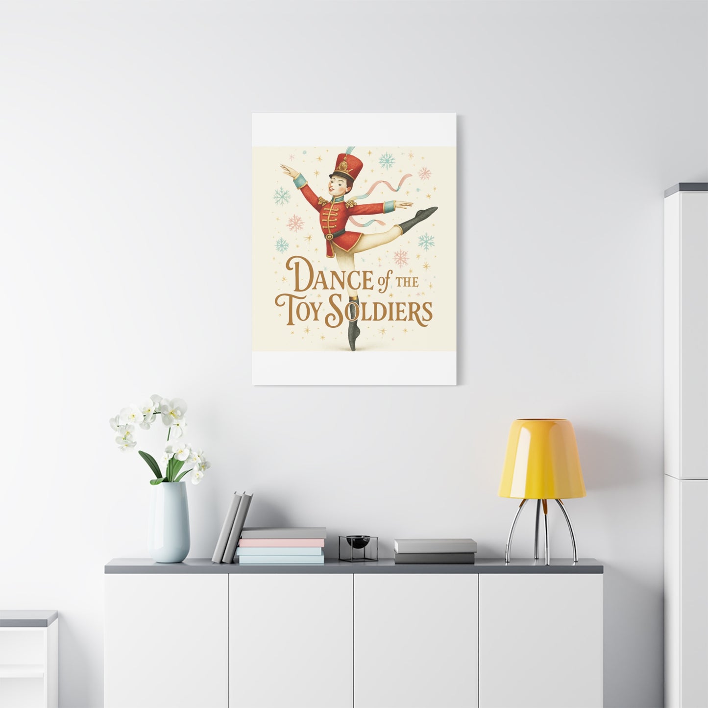 Dance of the Toy Soldiers Canvas Wall Art — Vintage Nutcracker Ballet Print