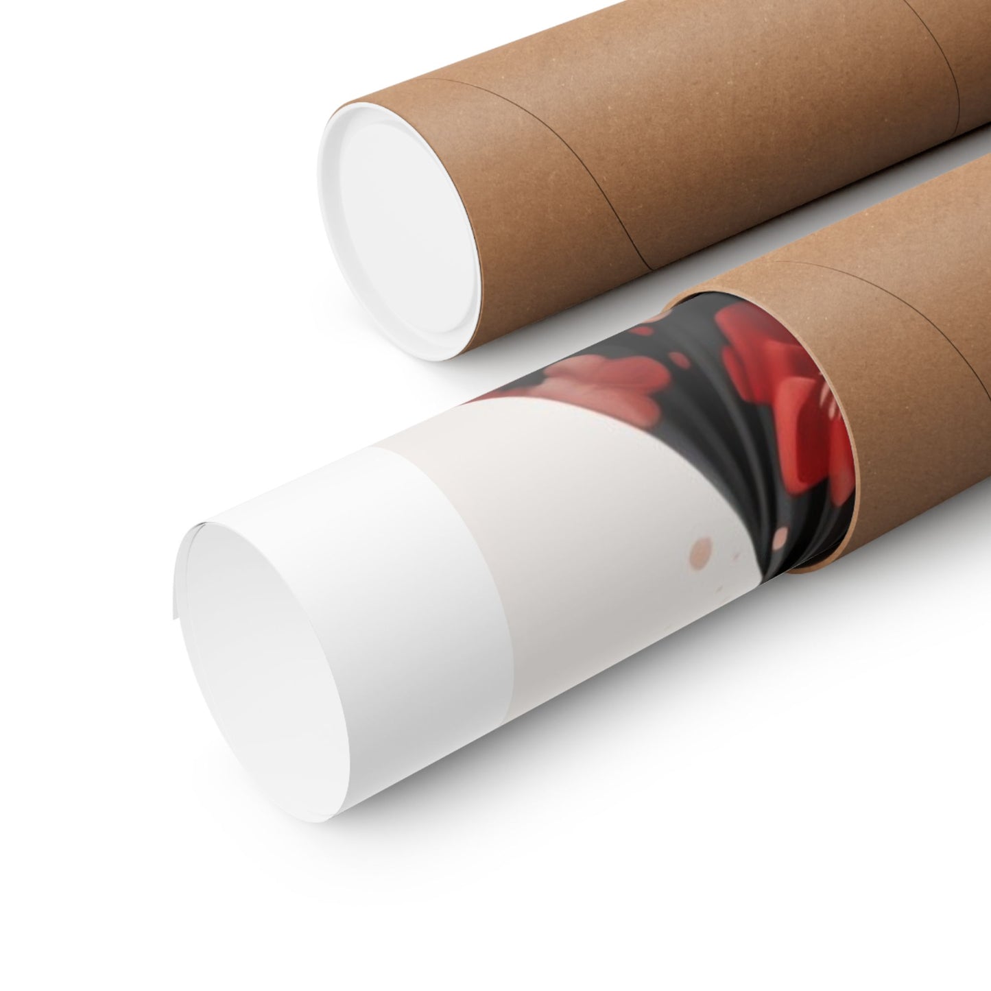 Geisha Noir Matte Poster — Japanese Female Portrait Wall Art