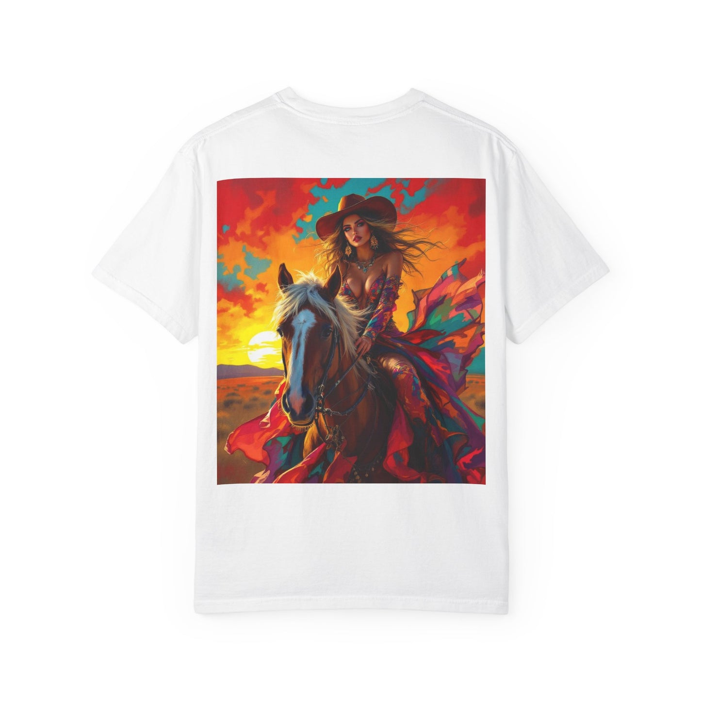 Sunset Cowgirl Horse T-Shirt