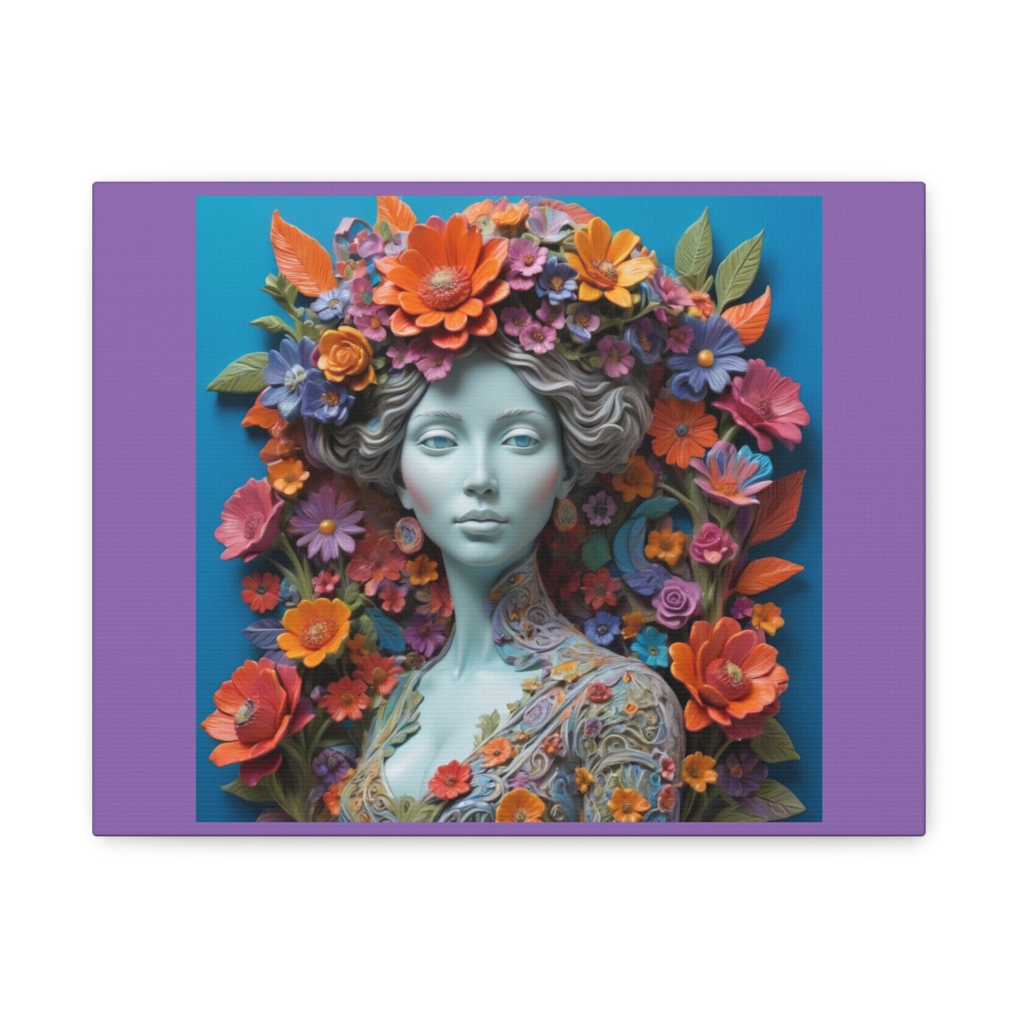 Floral Goddess Matte Canvas Print — Stretched Wall Art