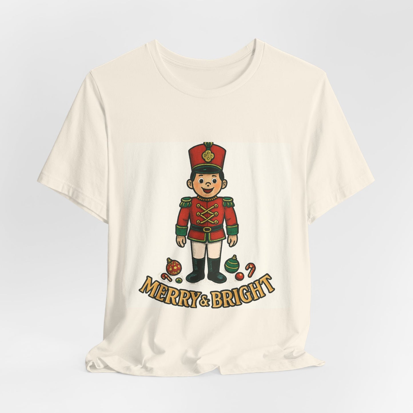 Nutcracker Christmas T‑Shirt — "Merry & Bright" Holiday Tee