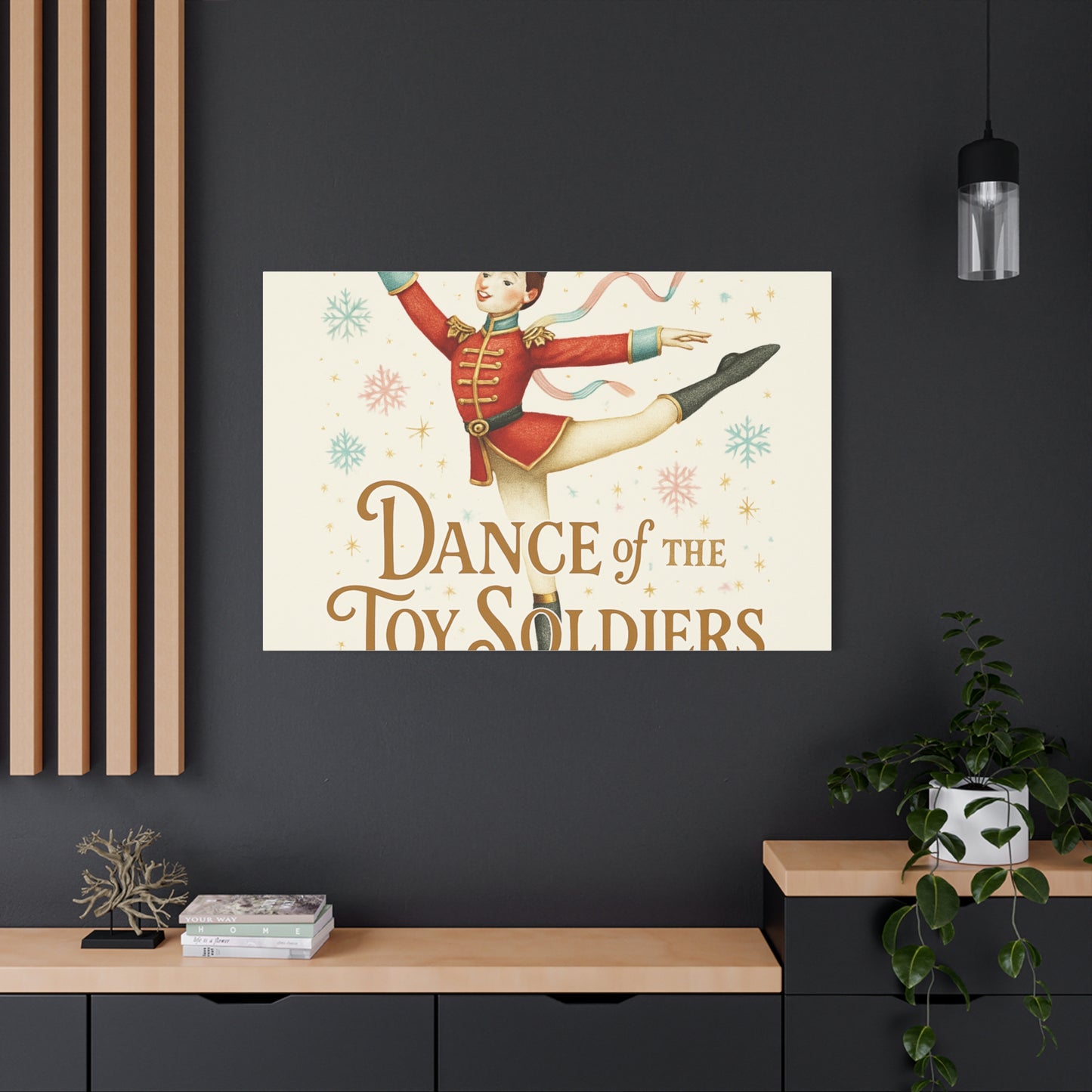 Dance of the Toy Soldiers Canvas Wall Art — Vintage Nutcracker Ballet Print