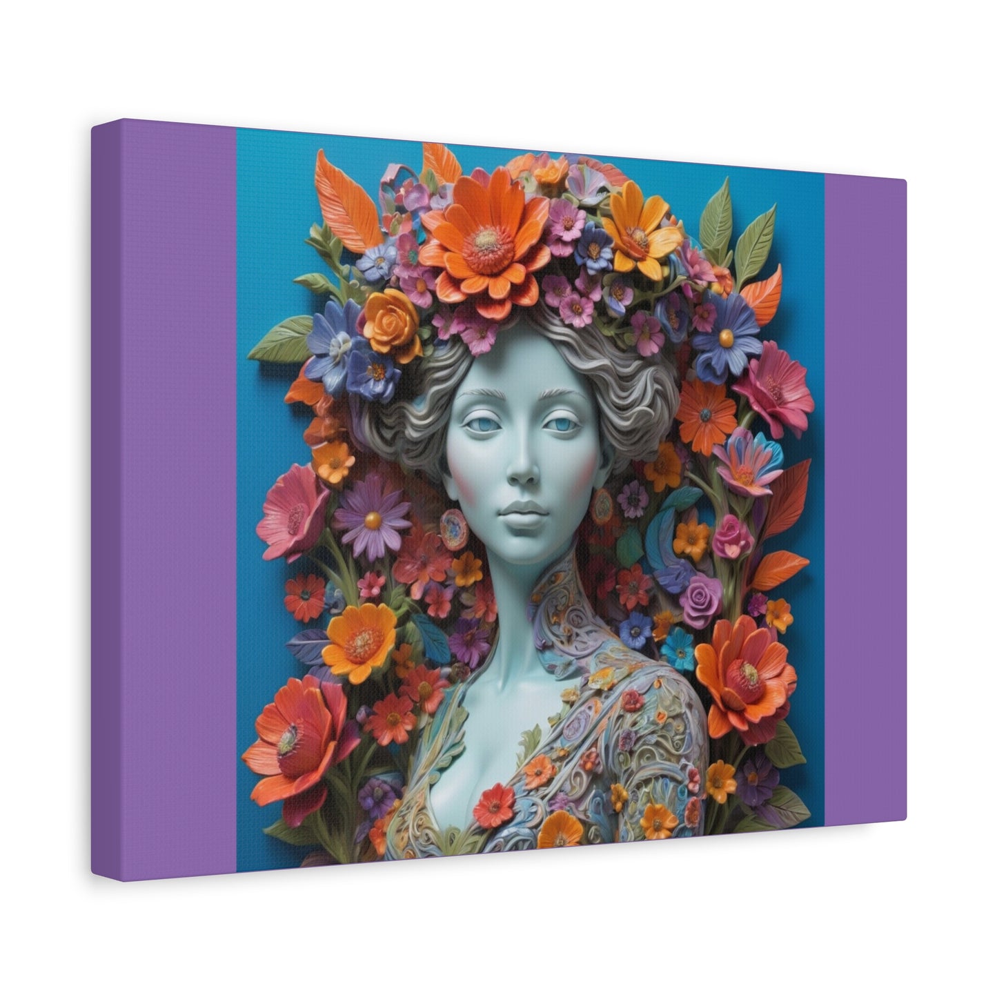 Floral Goddess Matte Canvas Print — Stretched Wall Art