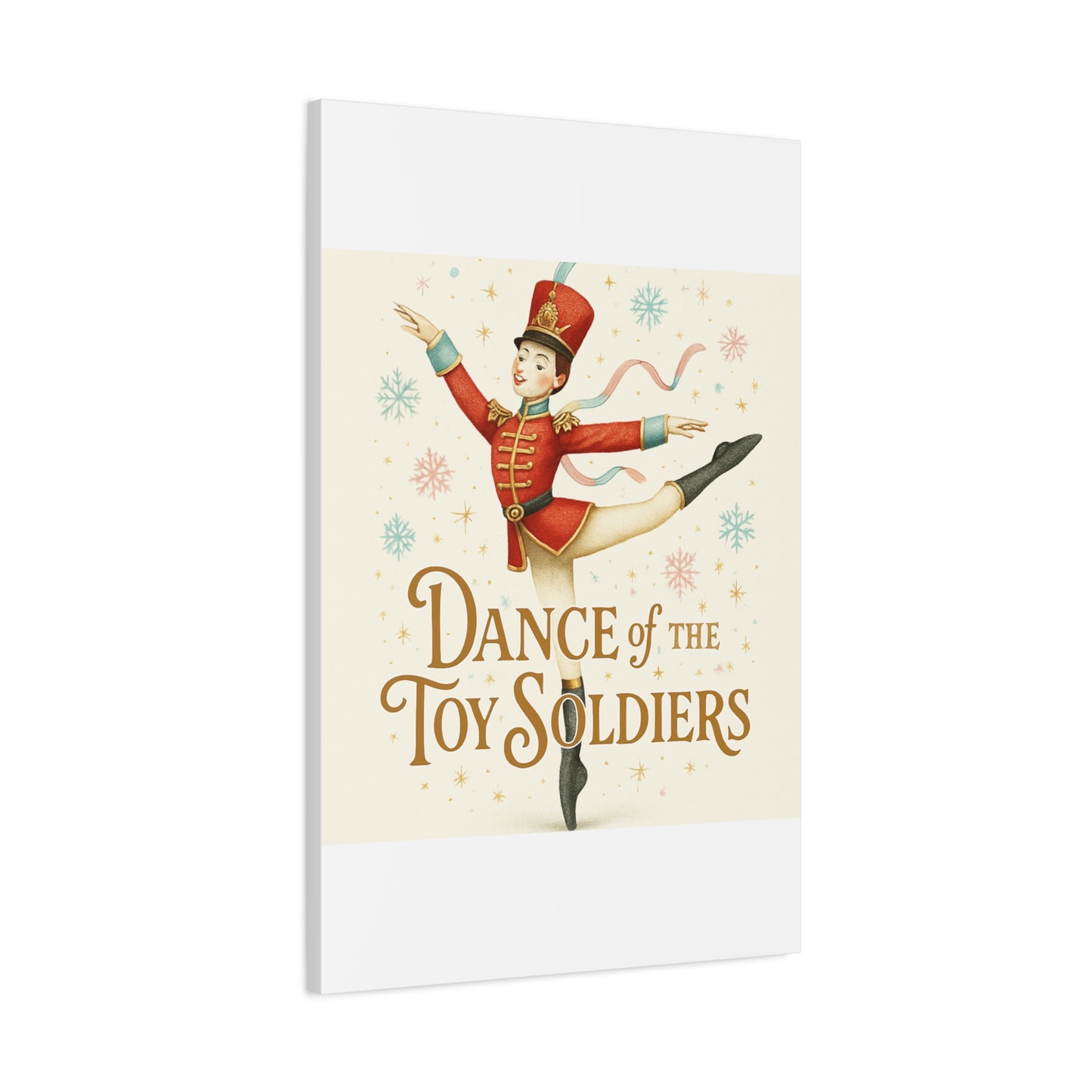 Dance of the Toy Soldiers Canvas Wall Art — Vintage Nutcracker Ballet Print