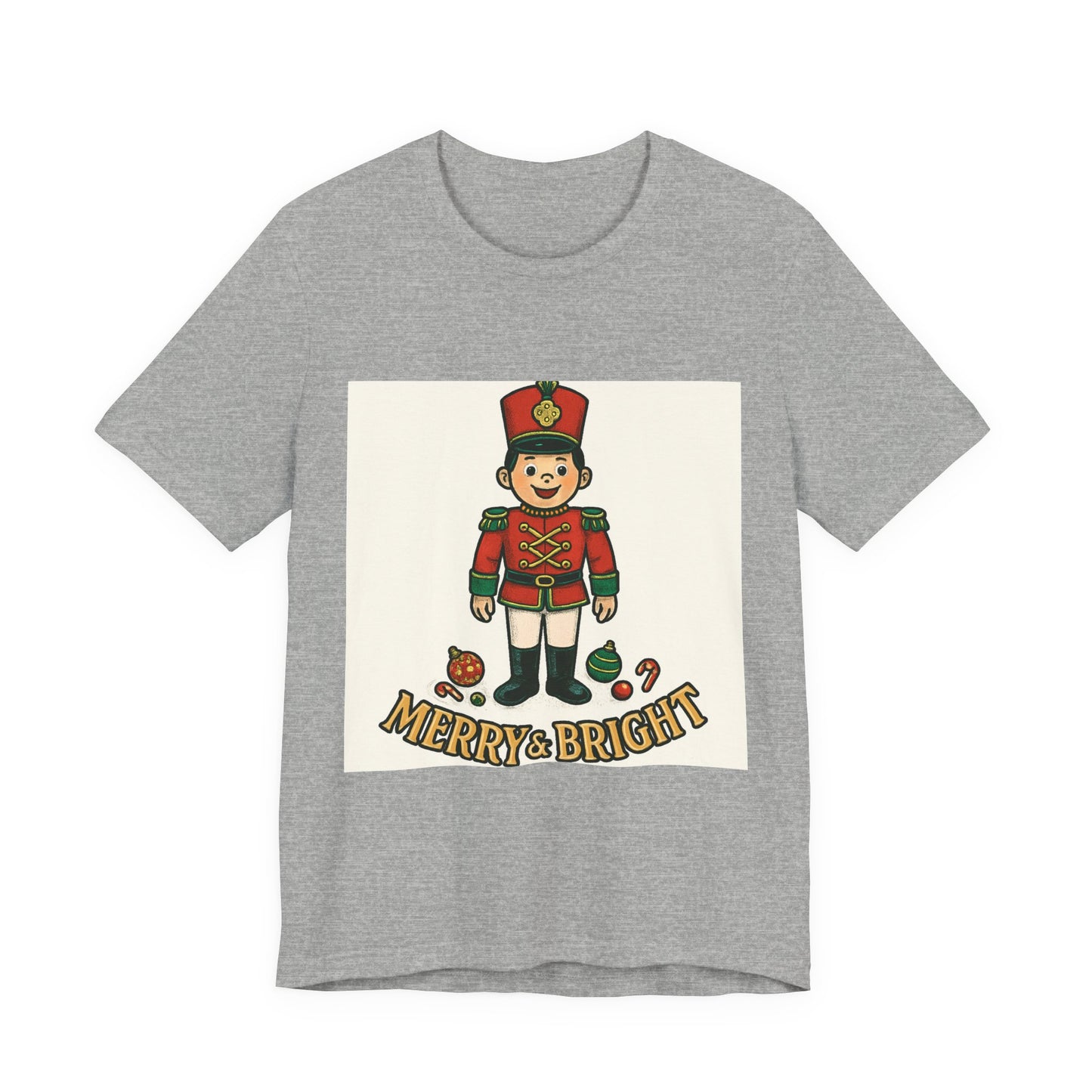 Nutcracker Christmas T‑Shirt — "Merry & Bright" Holiday Tee