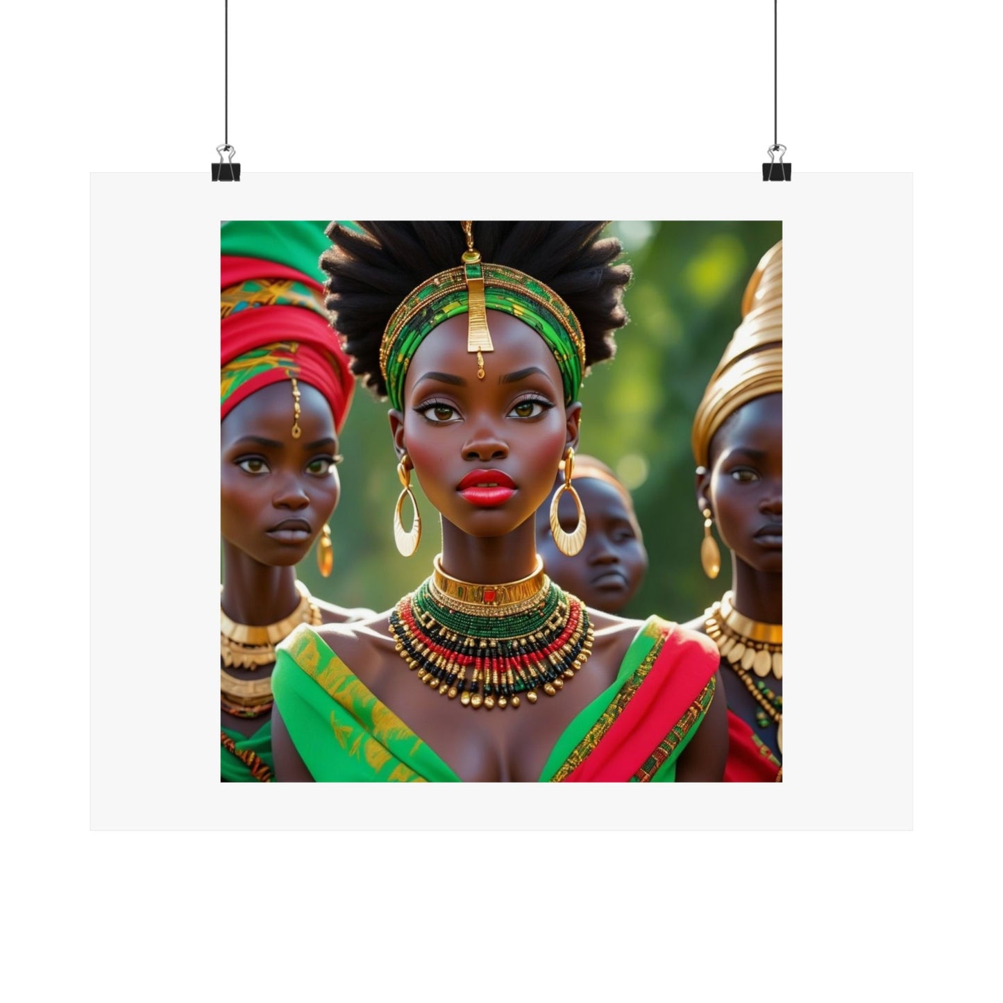 African Queen Matte Poster — Vibrant Cultural Wall Art