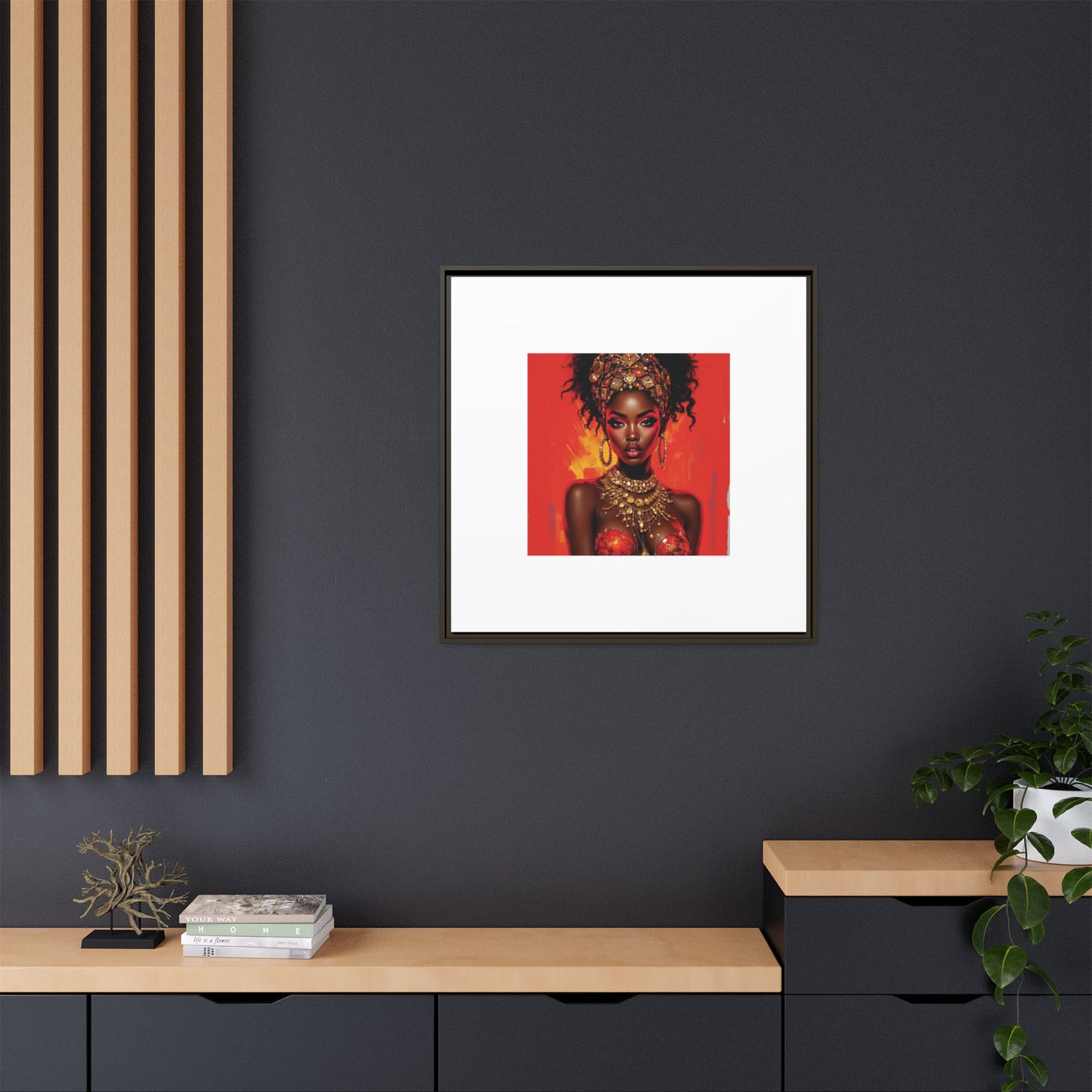 Matte Canvas, Framed (Multi-color)