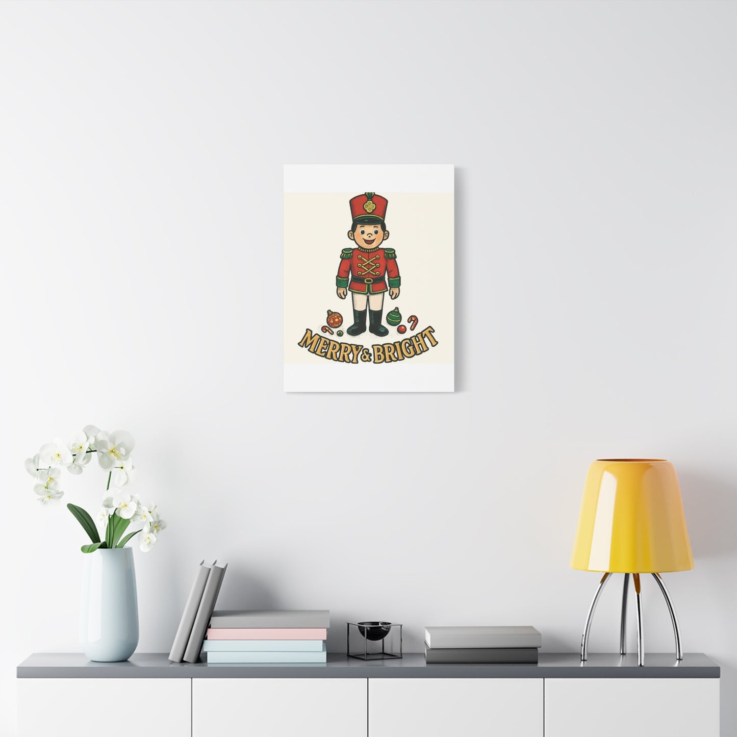 Nutcracker Soldier Matte Canvas Wall Art — Merry & Bright Holiday Decor