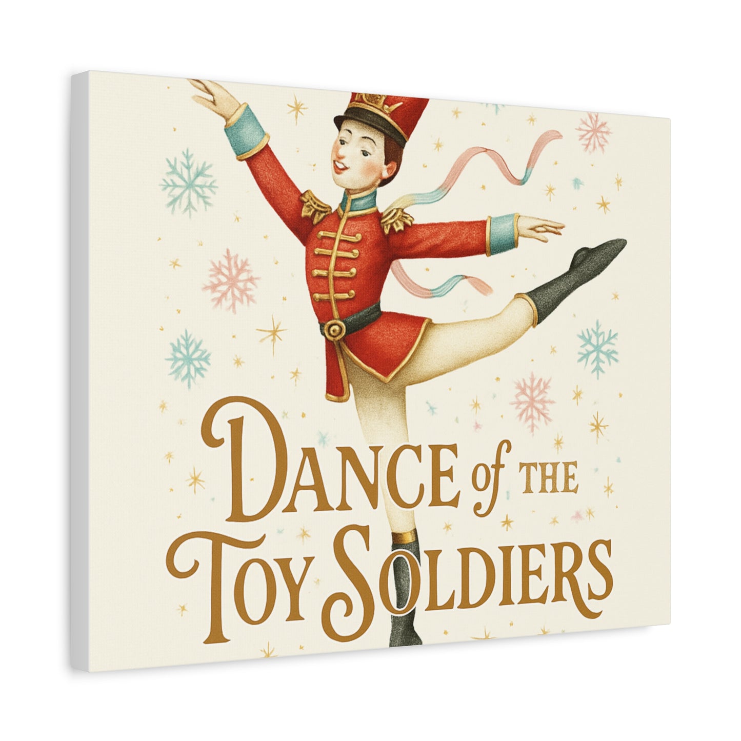 Dance of the Toy Soldiers Canvas Wall Art — Vintage Nutcracker Ballet Print