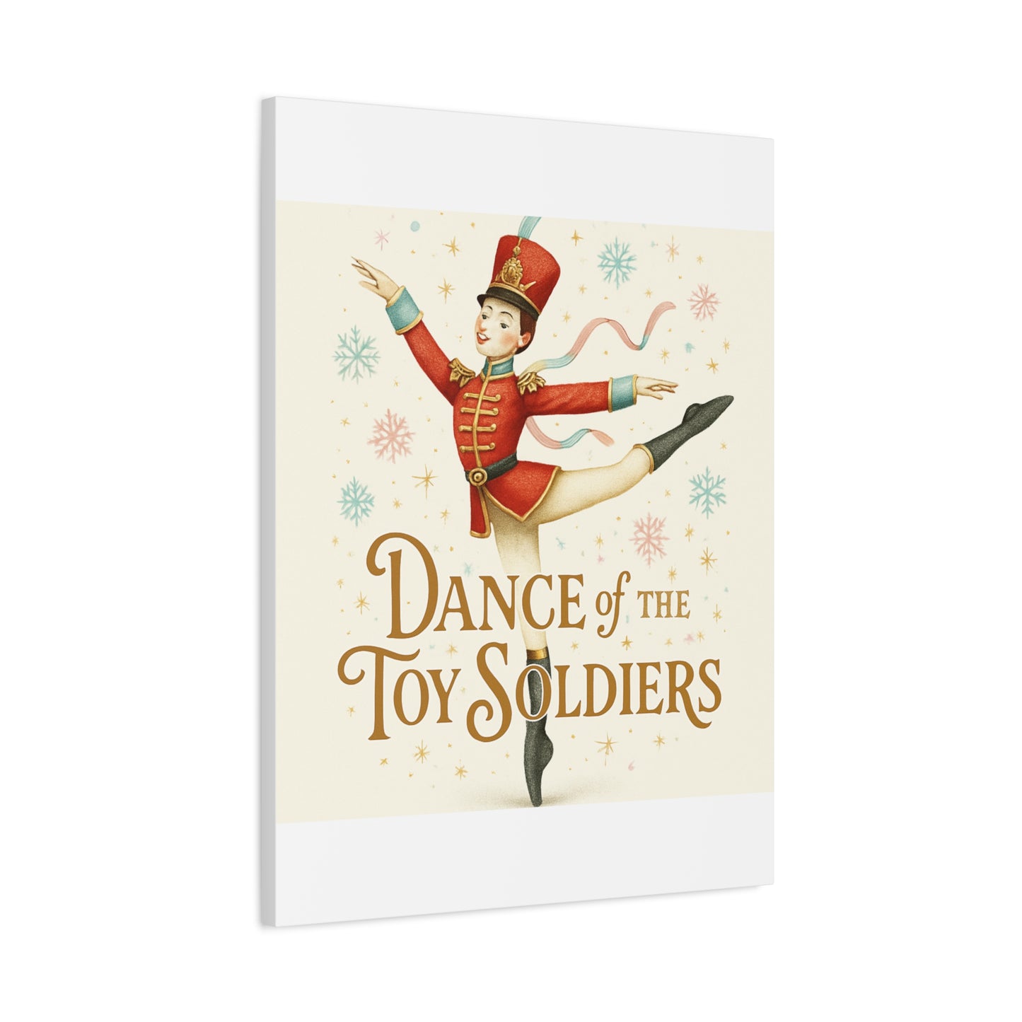 Dance of the Toy Soldiers Canvas Wall Art — Vintage Nutcracker Ballet Print