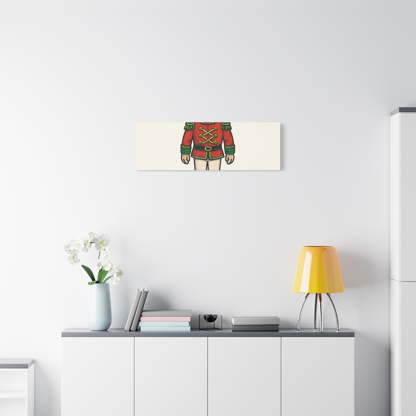 Nutcracker Soldier Matte Canvas Wall Art — Merry & Bright Holiday Decor