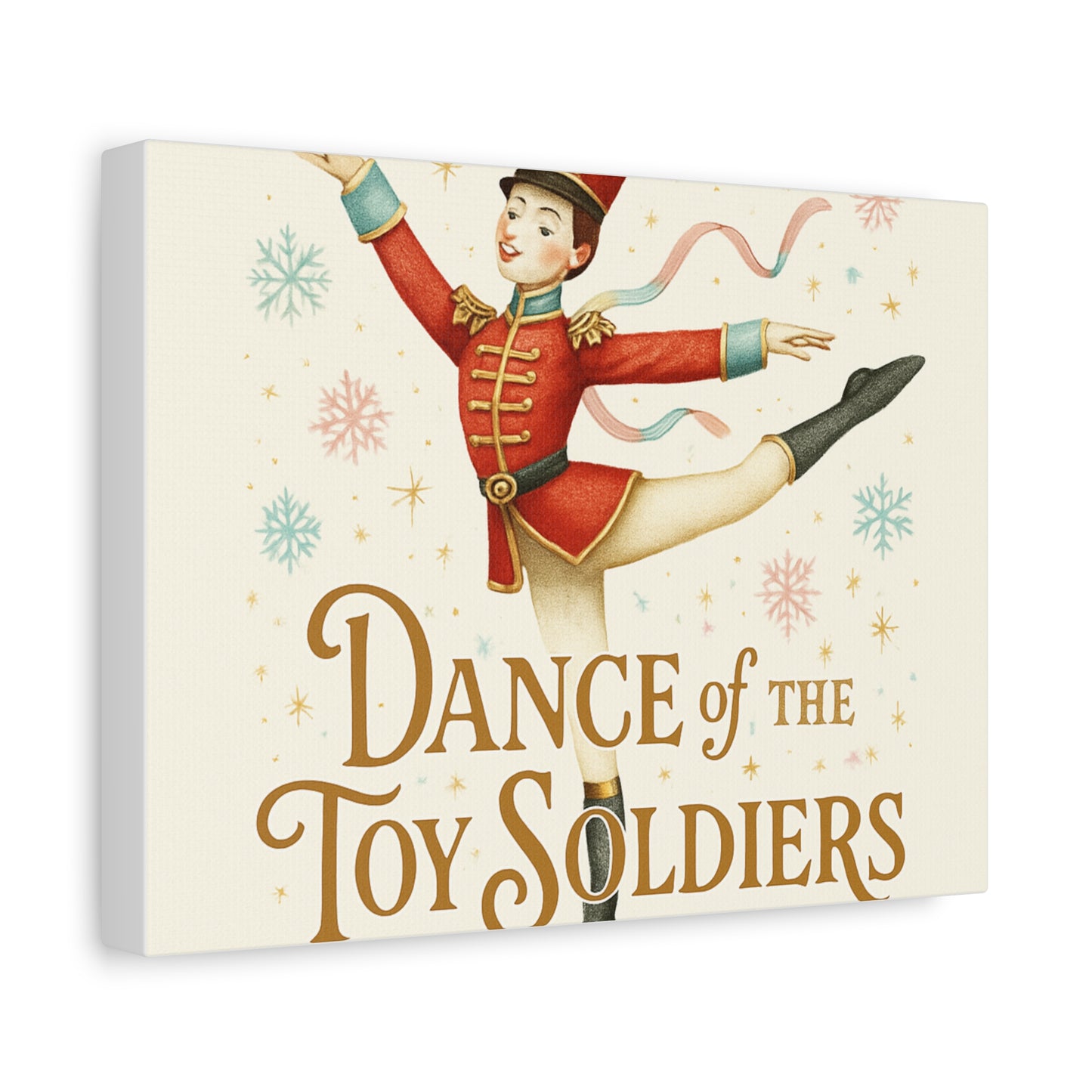 Dance of the Toy Soldiers Canvas Wall Art — Vintage Nutcracker Ballet Print