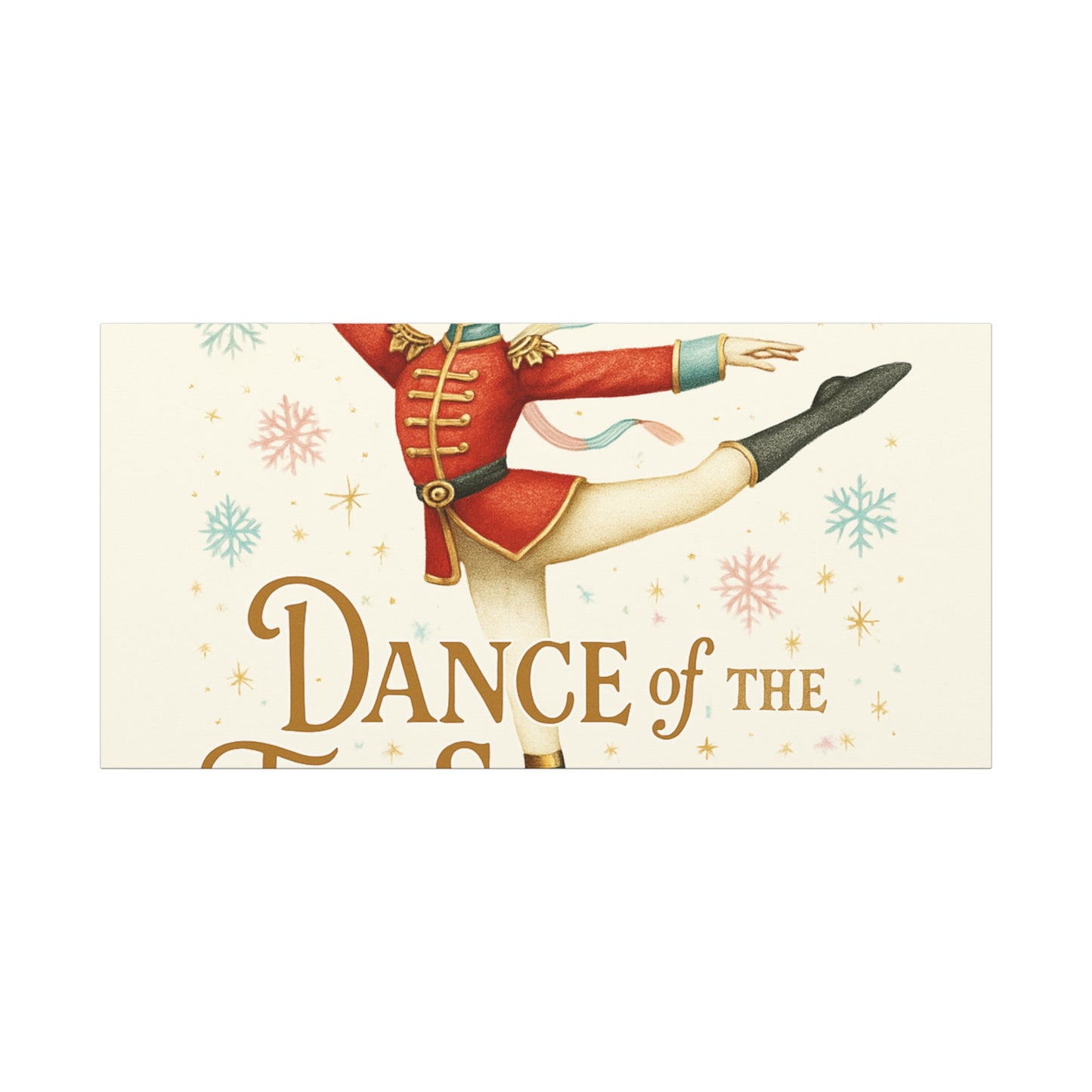 Dance of the Toy Soldiers Canvas Wall Art — Vintage Nutcracker Ballet Print