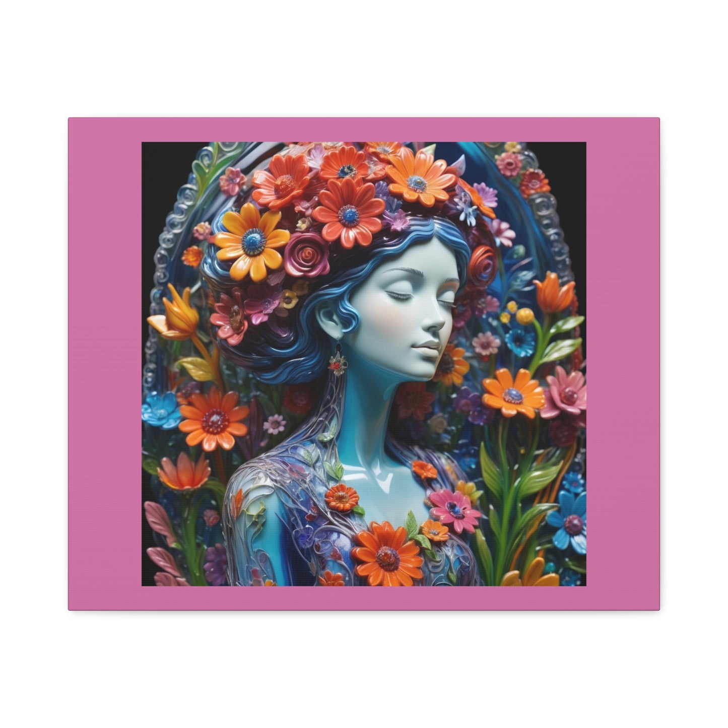 Floral Goddess Matte Canvas Wall Art