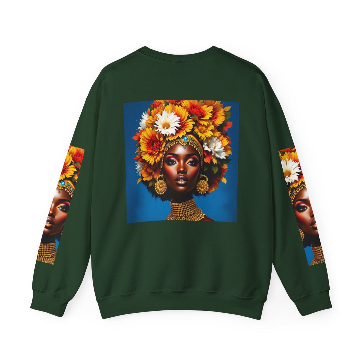 Floral Queen Crewneck Sweatshirt - Unisex Heavy Blend™