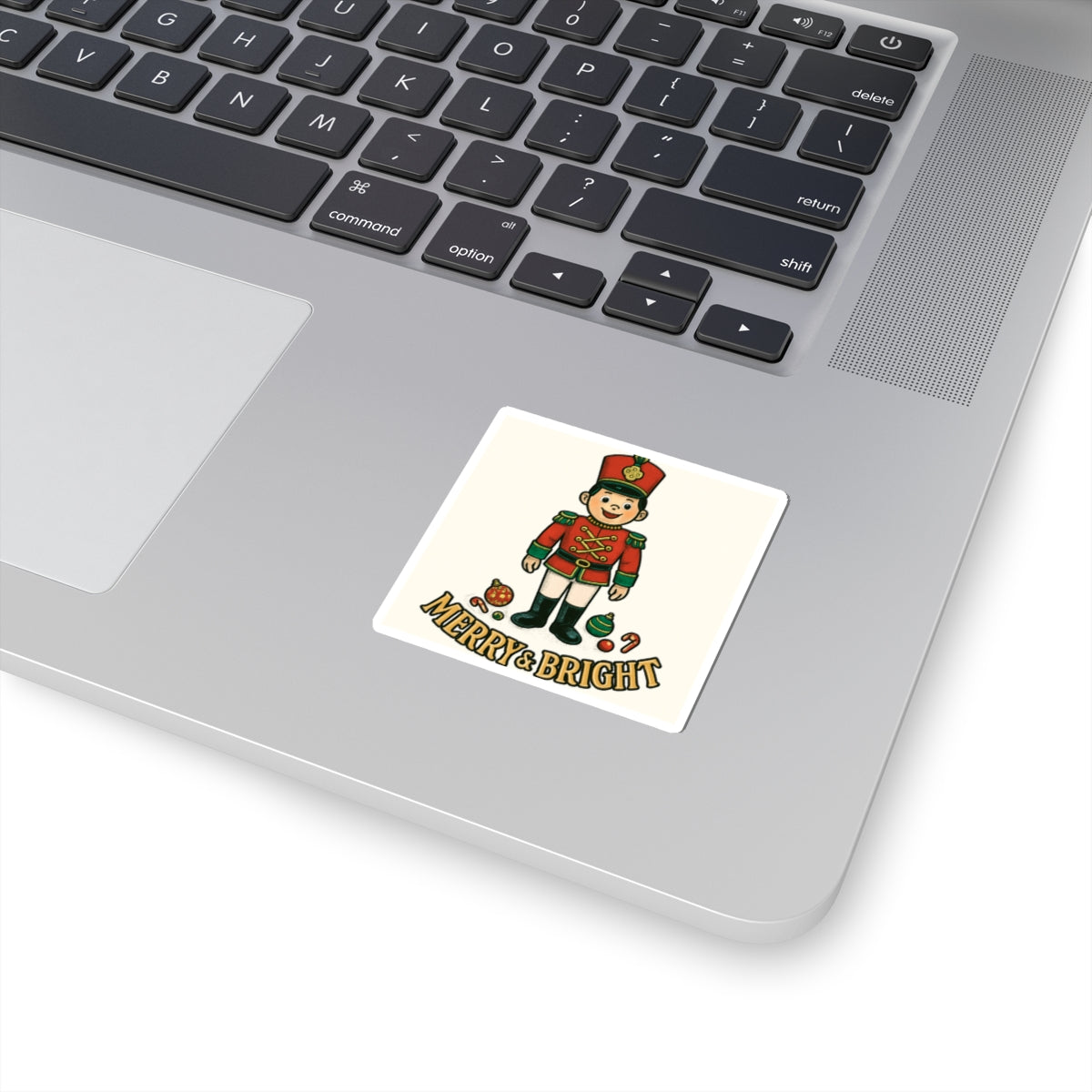 Nutcracker Soldier 'Merry & Bright' Holiday Sticker