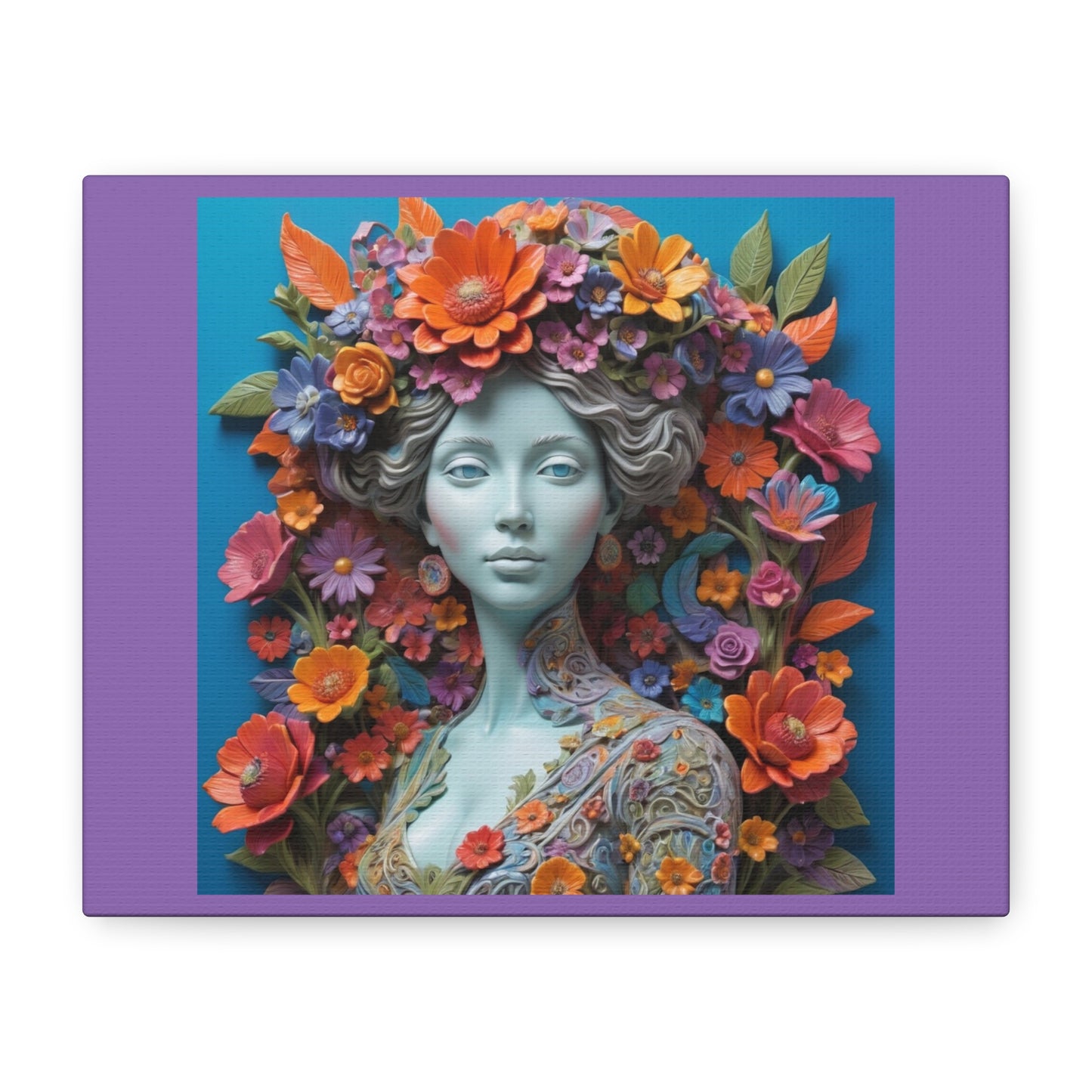 Floral Goddess Matte Canvas Print — Stretched Wall Art