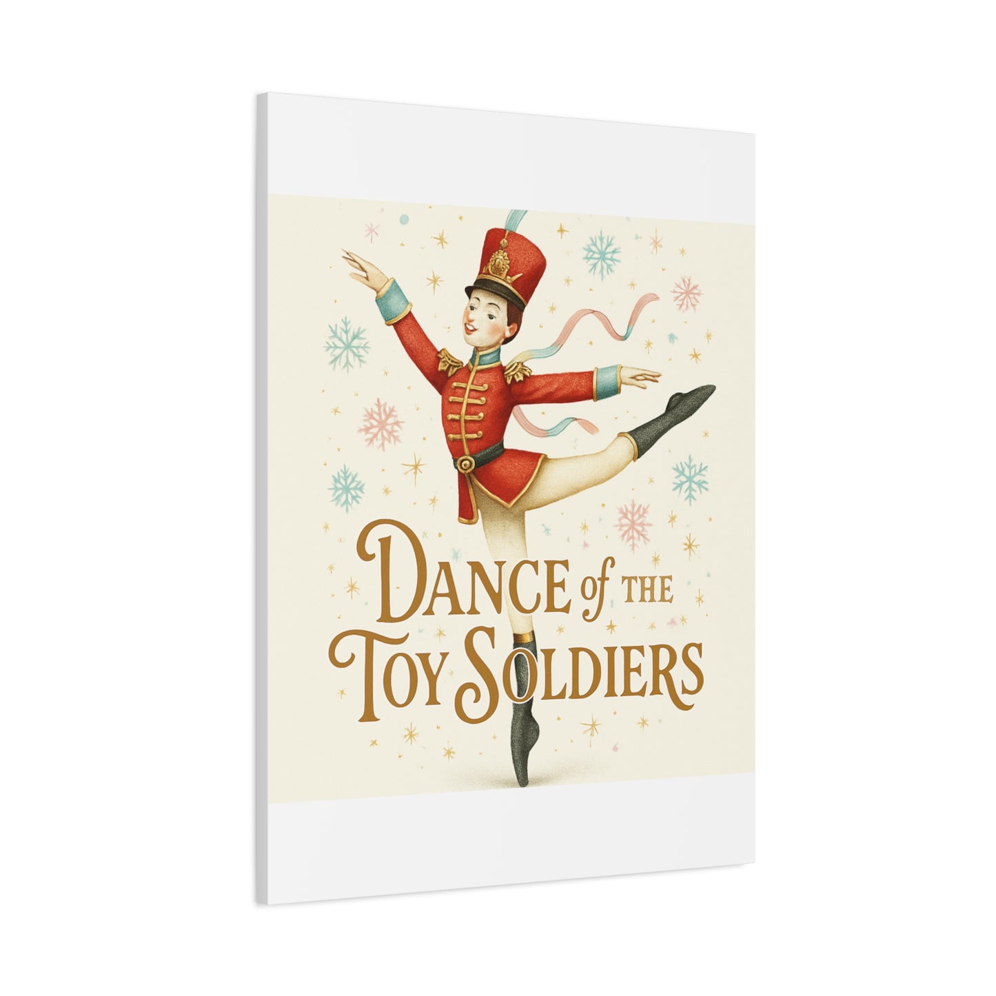 Dance of the Toy Soldiers Canvas Wall Art — Vintage Nutcracker Ballet Print