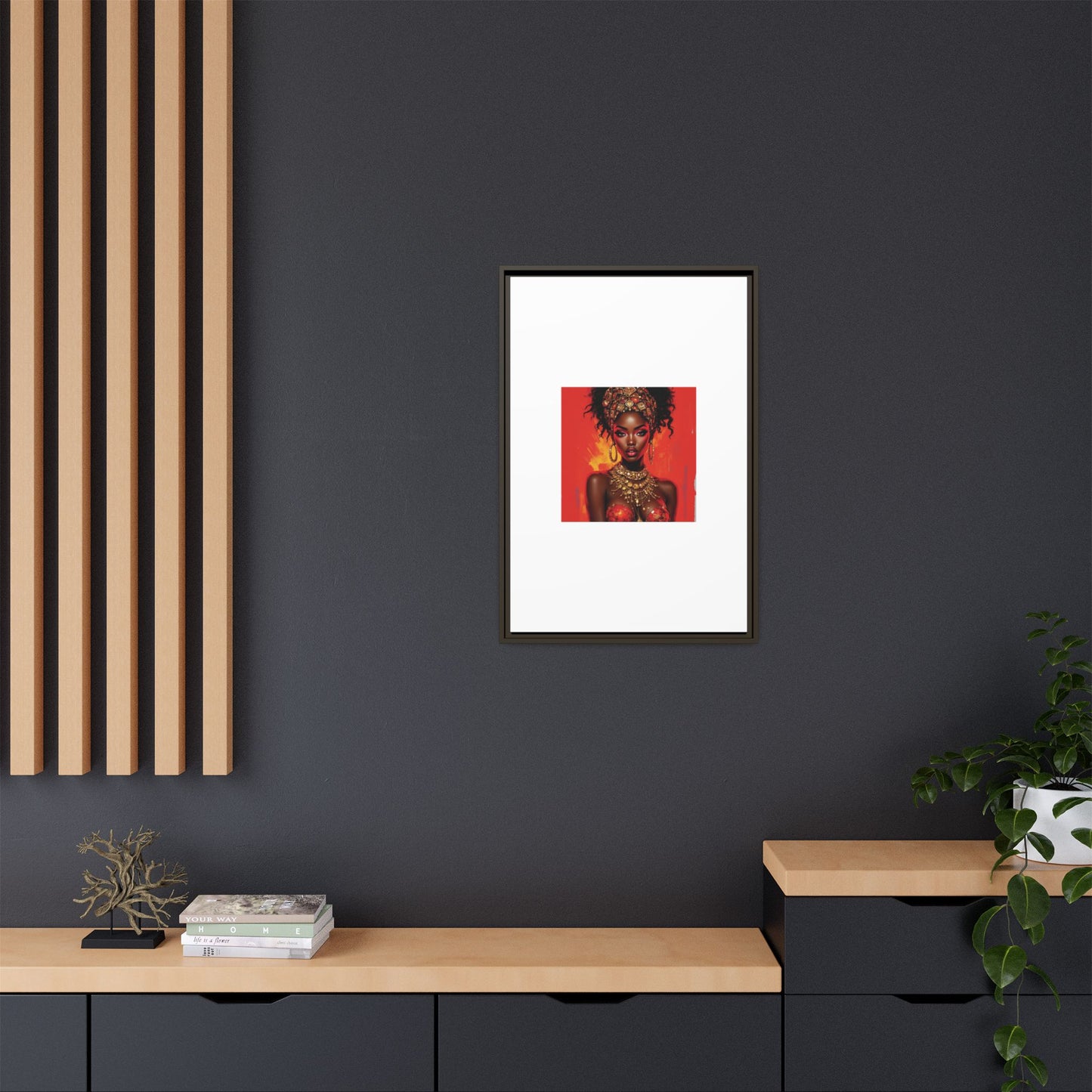 Matte Canvas, Framed (Multi-color)