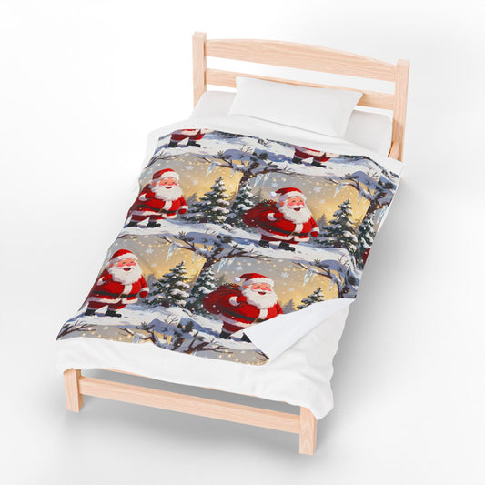 Copy of Heaven's Embrace Velveteen Plush Blanket, Cozy Throw for Nurseries, Gifts for New Parents, Baby Shower Decor, Angelic Home Accent