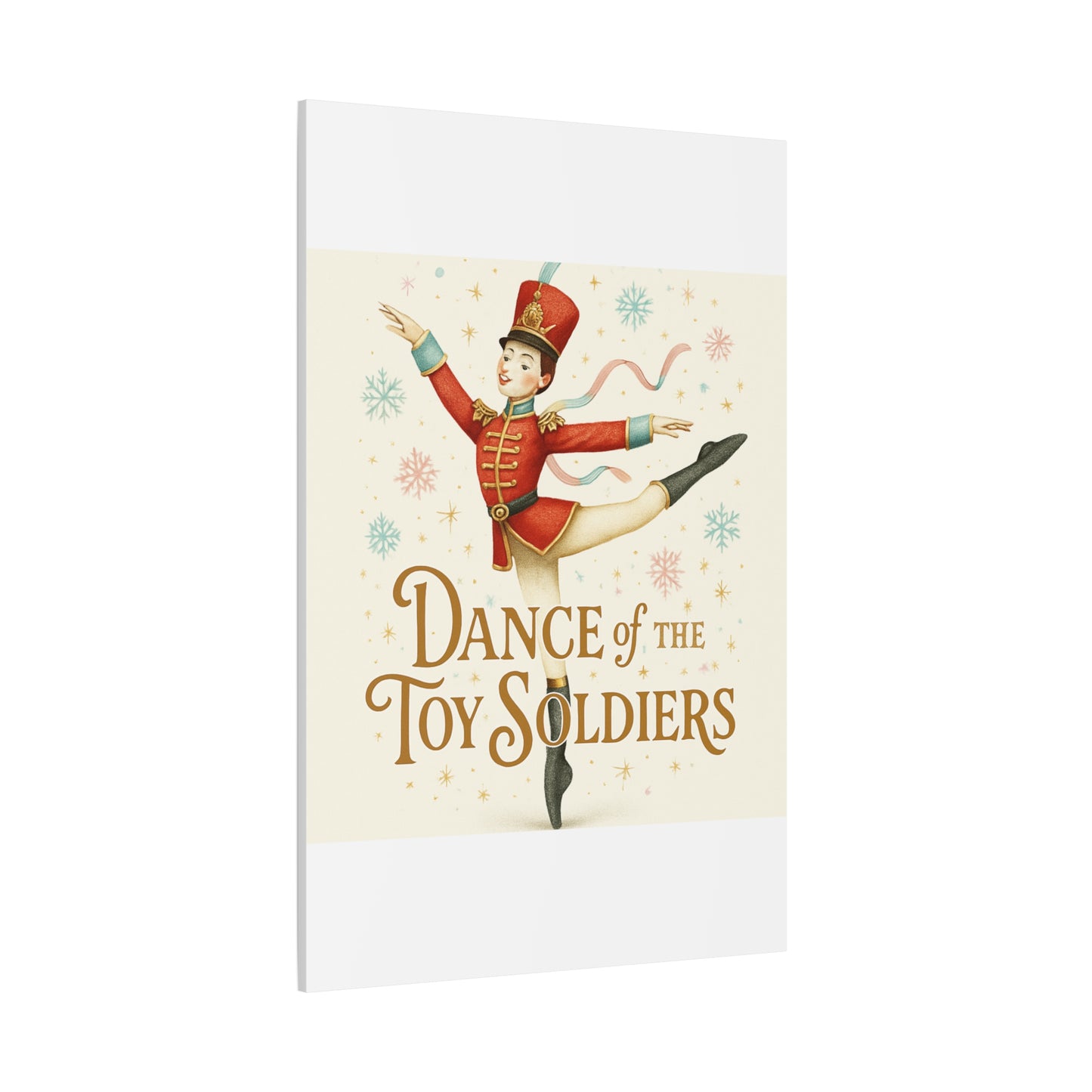 Dance of the Toy Soldiers Canvas Wall Art — Vintage Nutcracker Ballet Print