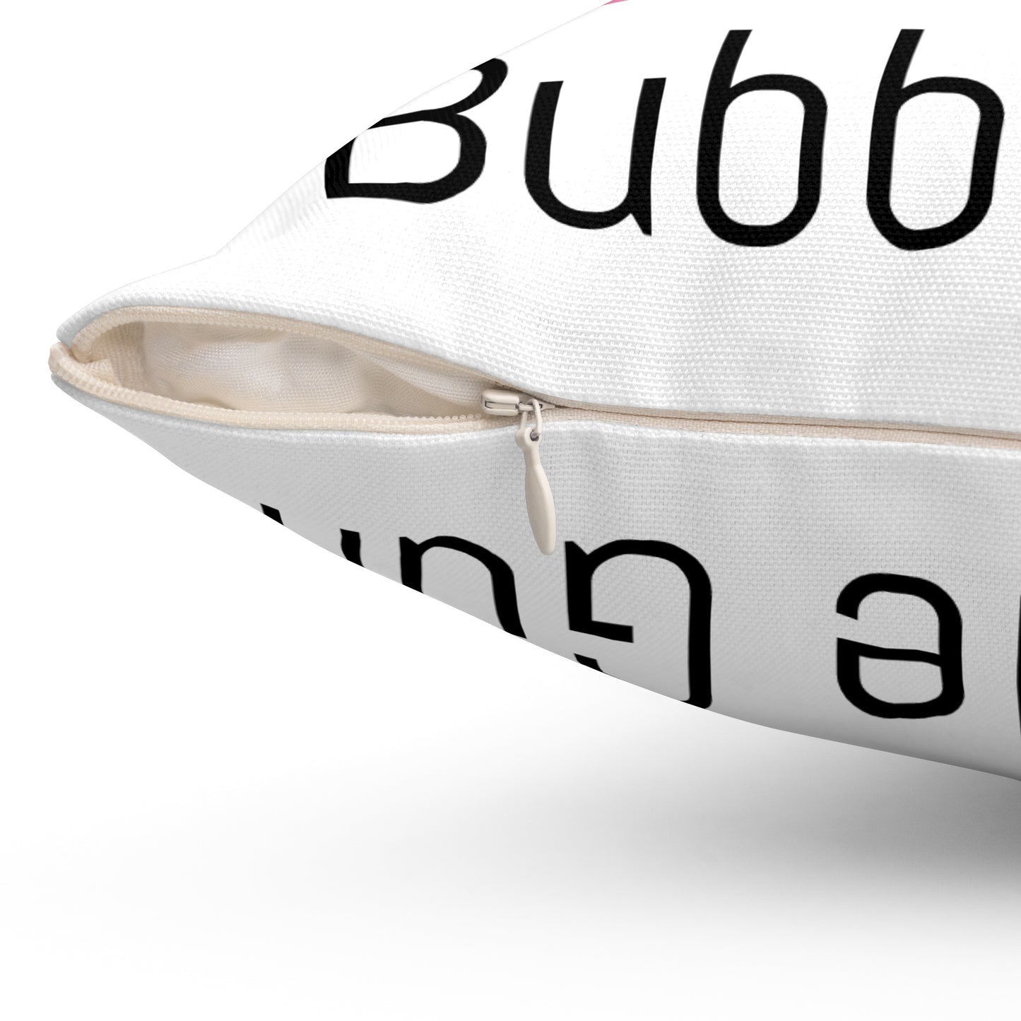 Bubble Gum Sisters Decorative Pillow — Cute Pink Kids Room Throw