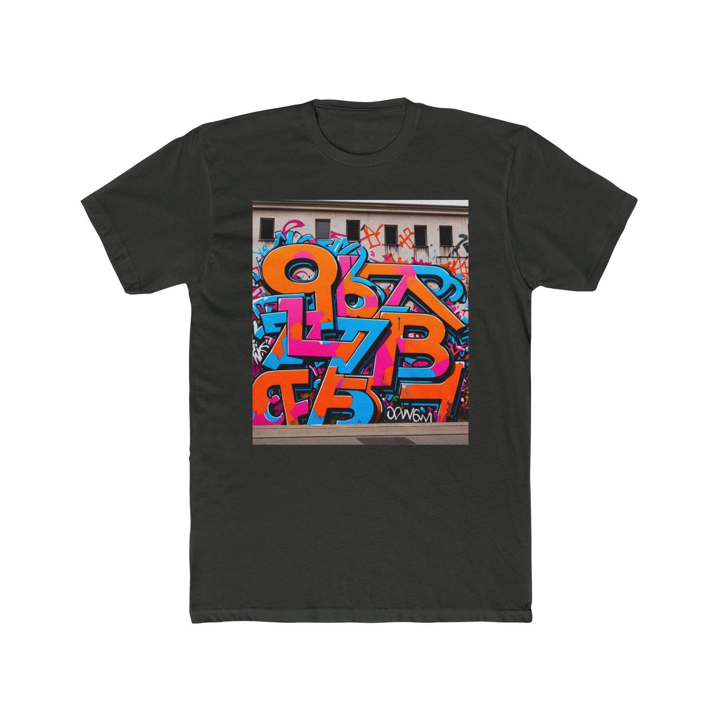 Colorful Graffiti Art Tee: Unisex Cotton Streetwear Shirt