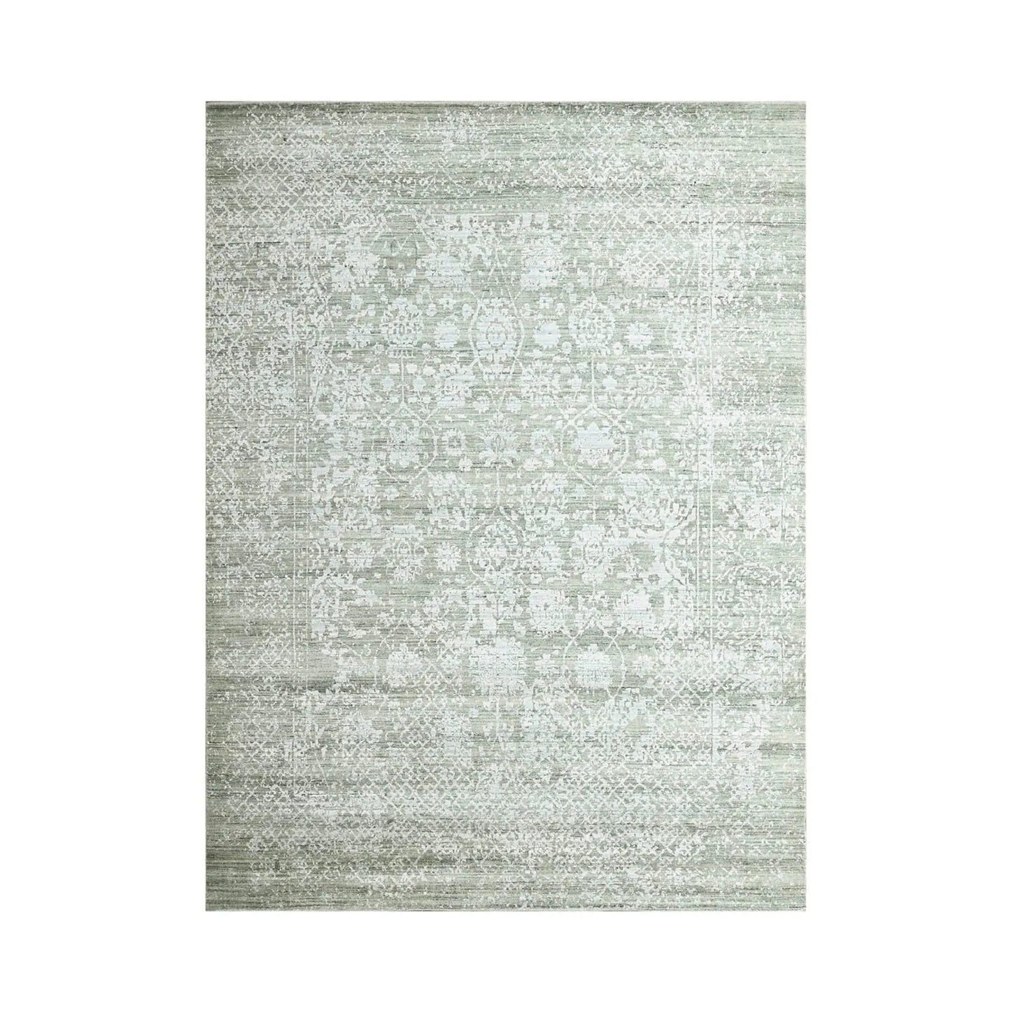 8x10 Gray, Beige Hand Knotted 100% Wool Modern & Contemporary Oriental Area Rug