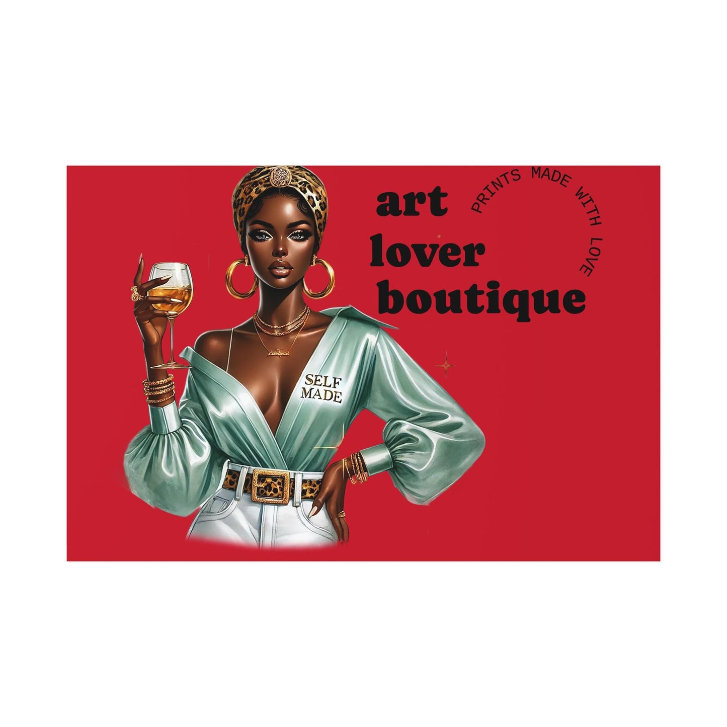 Art Lover Boutique Poster | Stylish Home Decor, Wall Art, Gift for Art Enthusiasts, Modern Design, Fashionable Decor