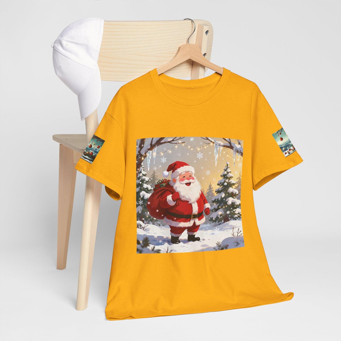 Santa Holiday T-Shirt, Christmas Tee, Unisex Festive Cotton Shirt, Winter Apparel, Gift for Him/Her, Holiday Spirit Wear