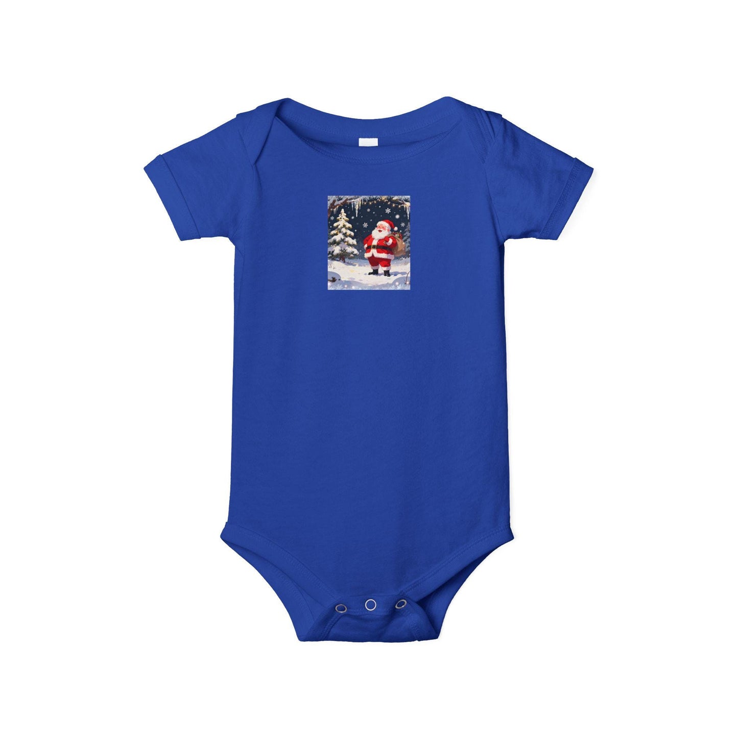Christmas Baby Bodysuit with Santa Design, Cute Holiday Infant Outfit, Perfect Gift for Newborns, Baby Shower, Winter Celebrations