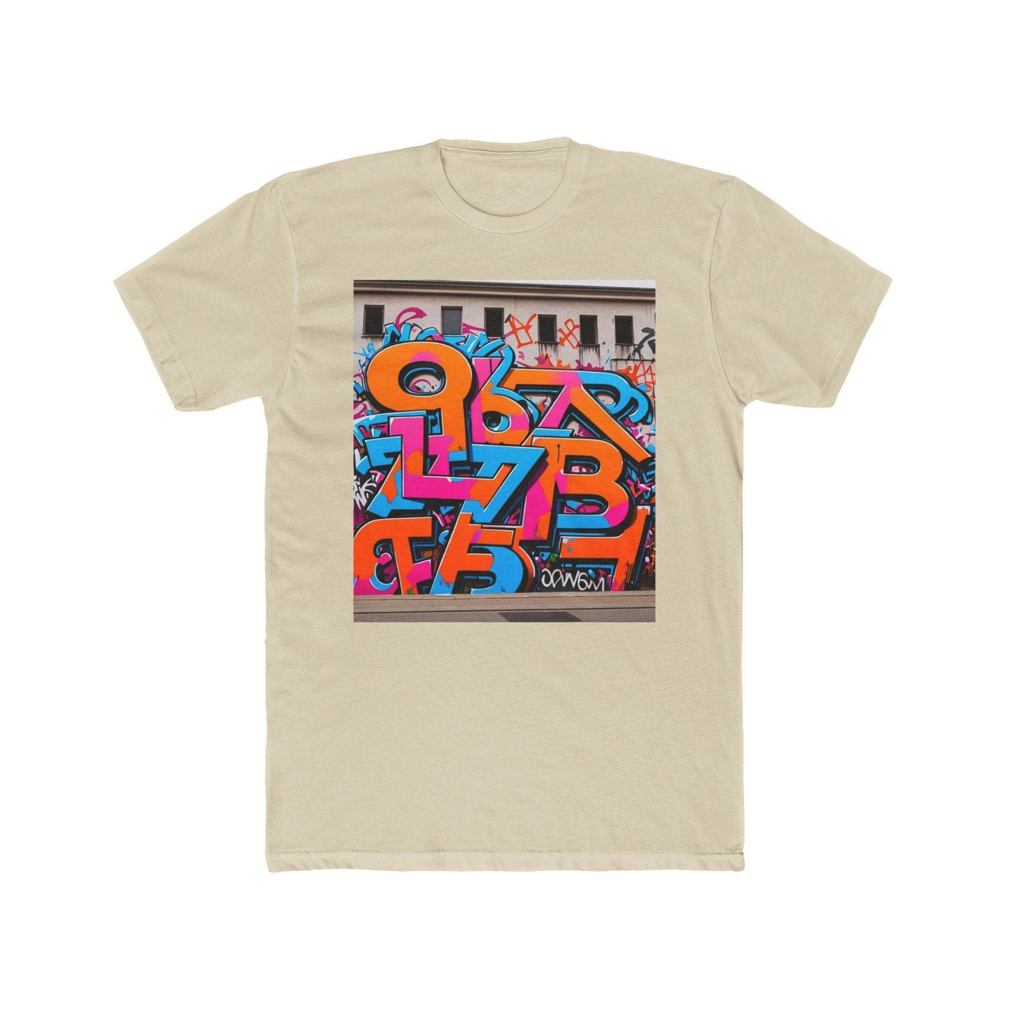 Colorful Graffiti Art Tee: Unisex Cotton Streetwear Shirt