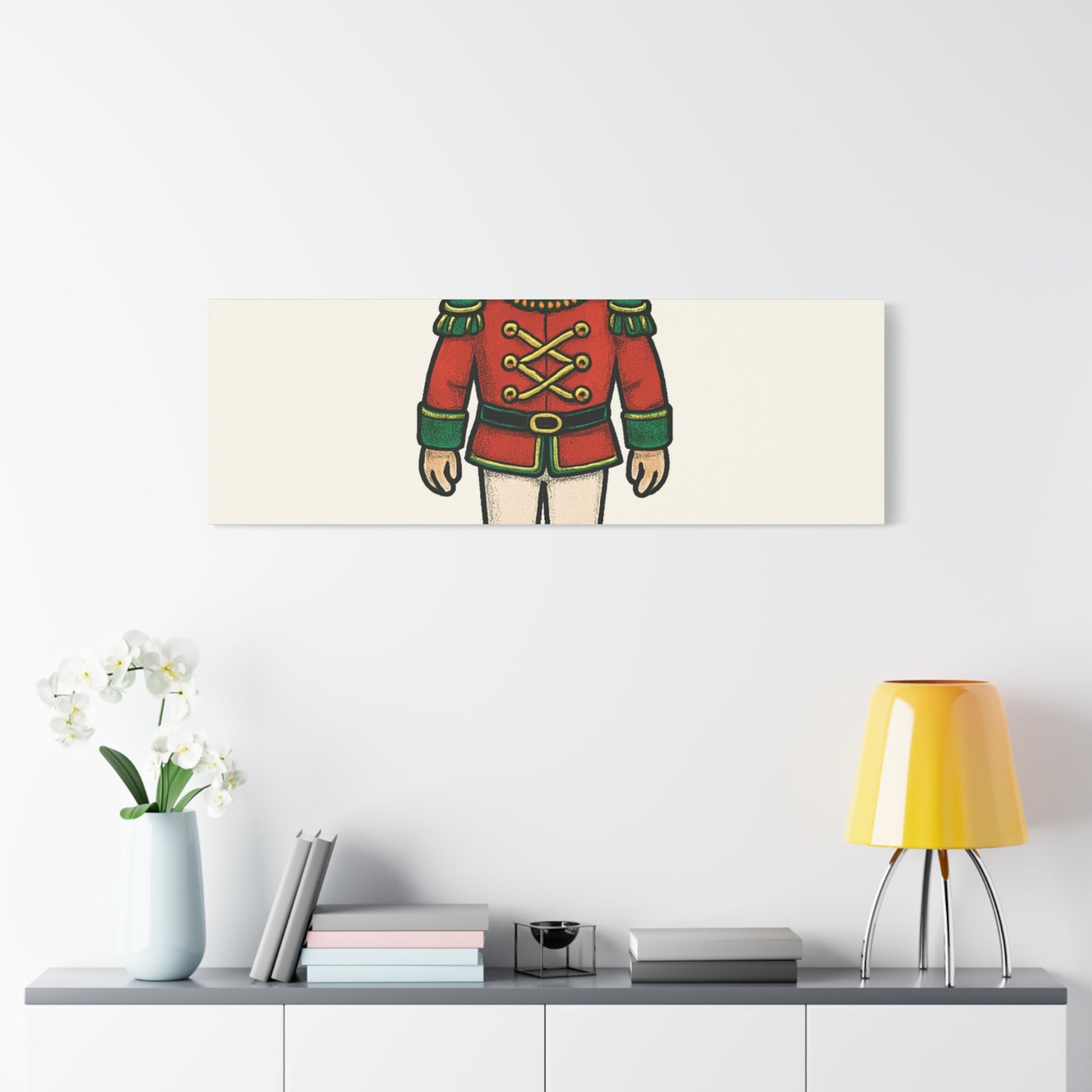 Nutcracker Soldier Matte Canvas Wall Art — Merry & Bright Holiday Decor