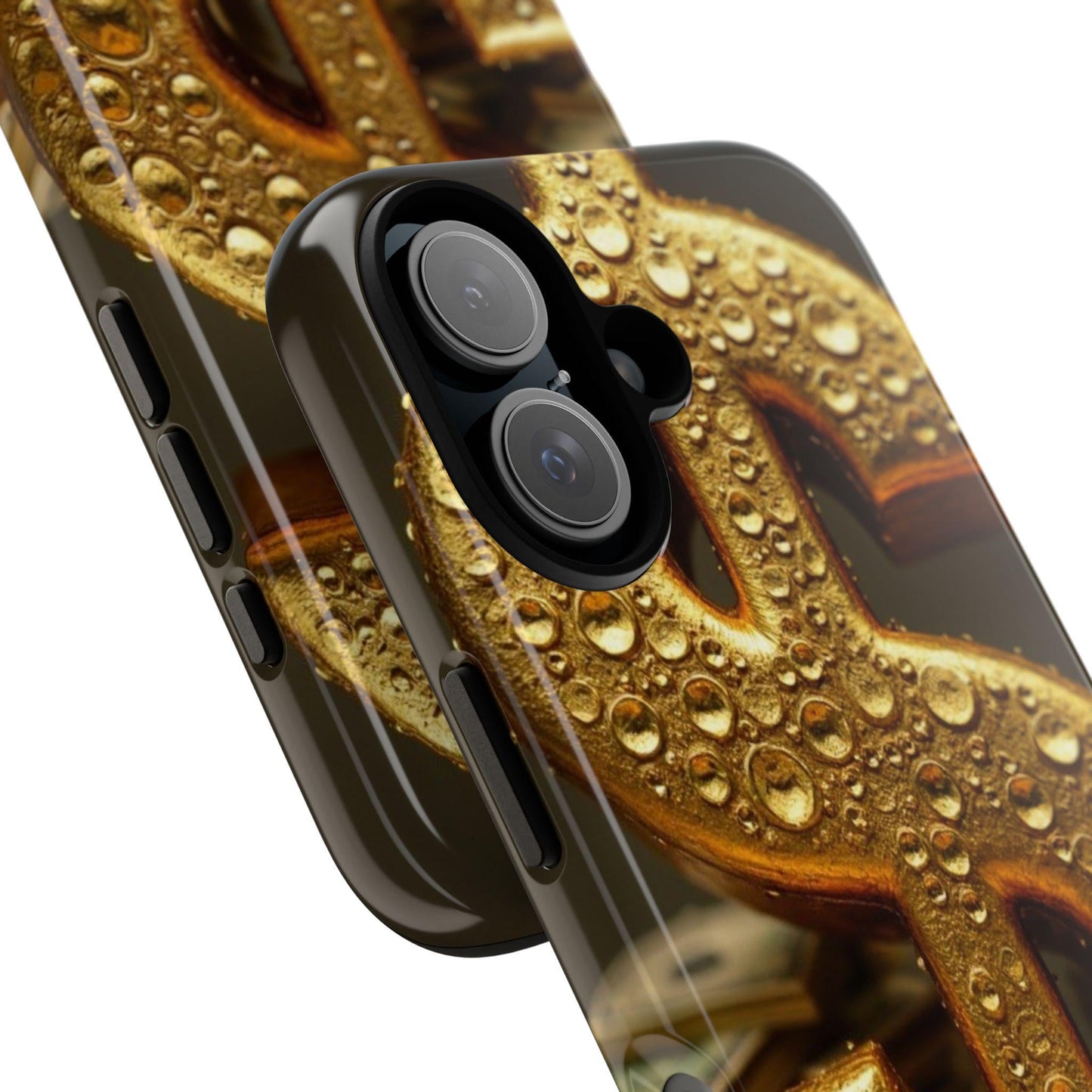 Gold Dollar Symbol Phone Case, Tough Phone Cases, Money Design, Unique Gift, Stylish Mobile Accessory