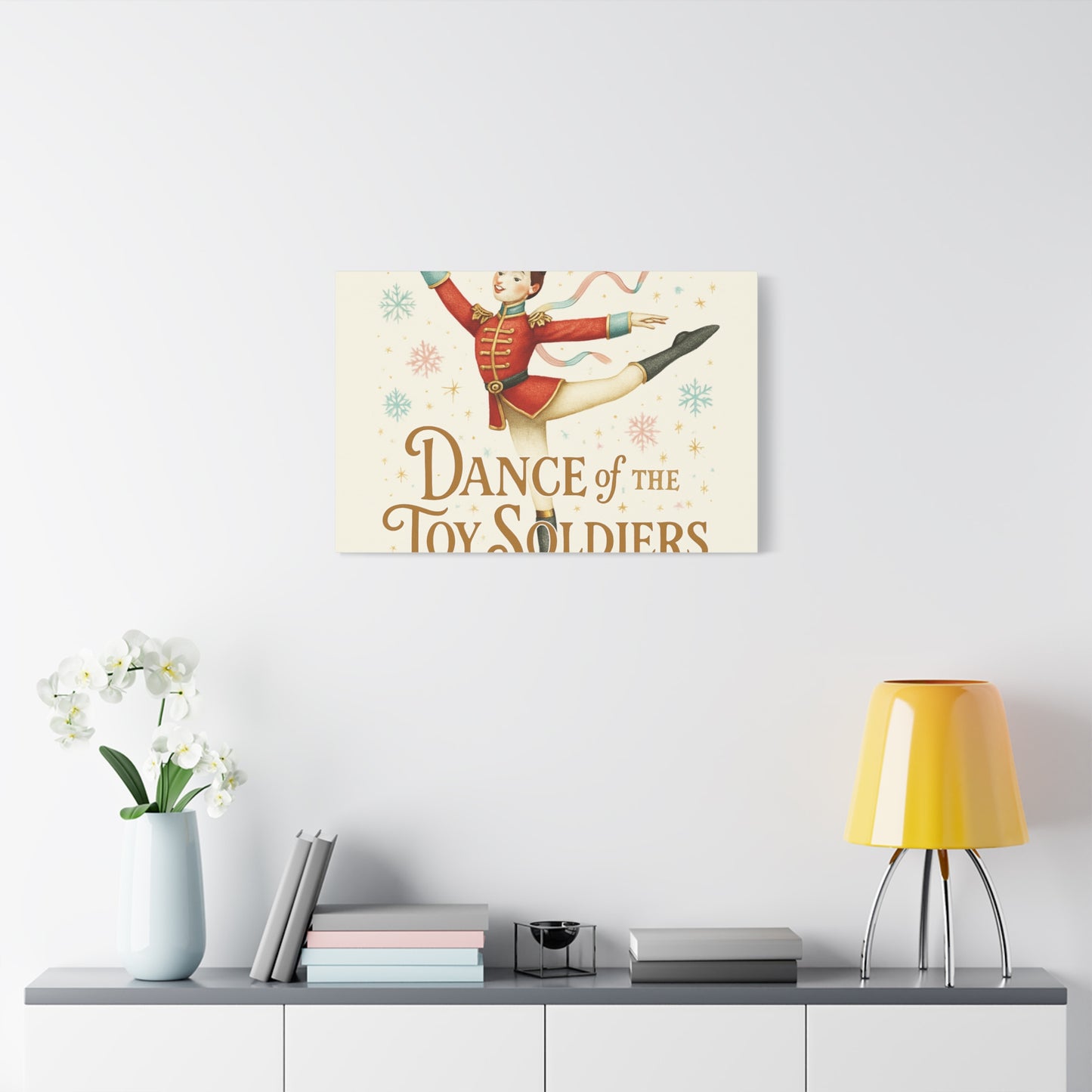 Dance of the Toy Soldiers Canvas Wall Art — Vintage Nutcracker Ballet Print